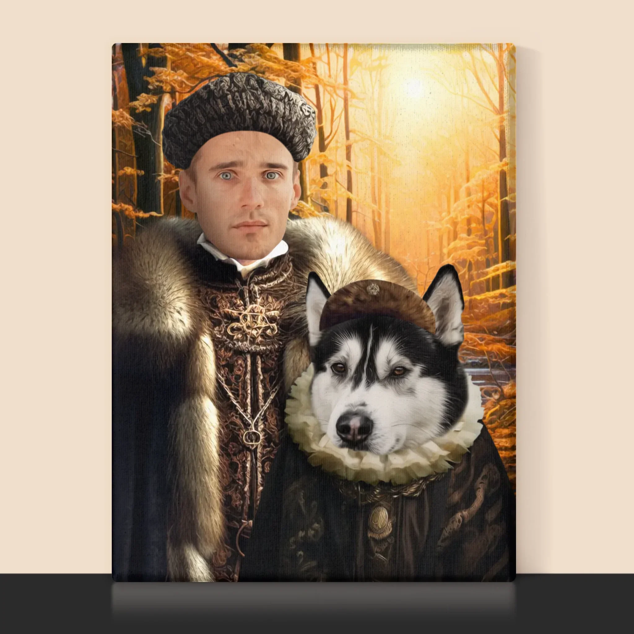 Królewski Portret: Szlachta Na Polowaniu - Wydruk z Twoim Zdjęciem - Image 9