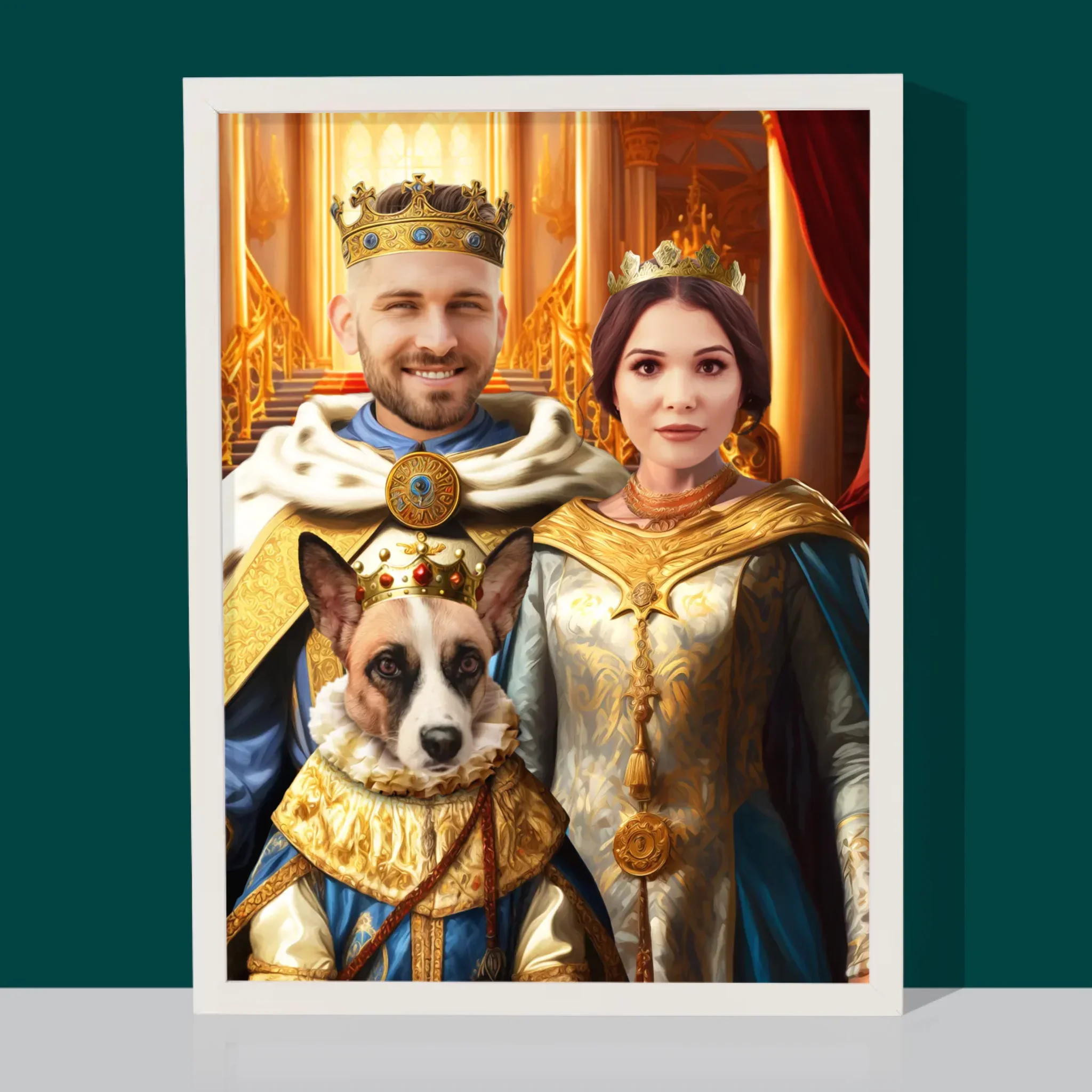 Królewski Portret: Władcy z Pupilem - Wydruk z Twoim Zdjęciem - Image 4