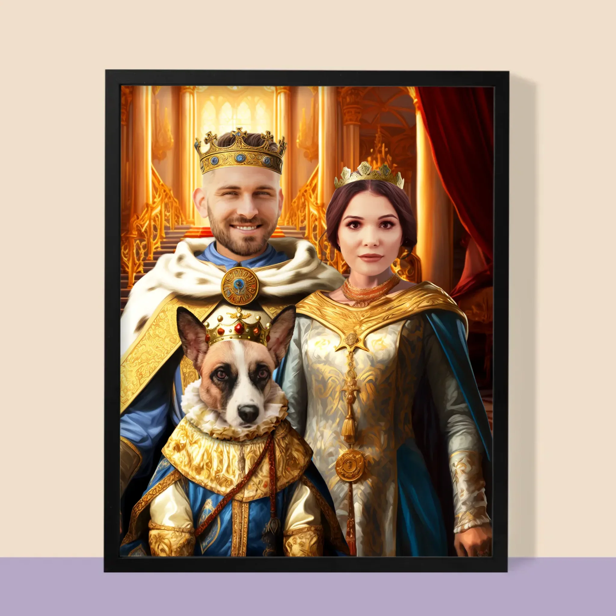 Królewski Portret: Władcy z Pupilem - Wydruk z Twoim Zdjęciem - Image 5