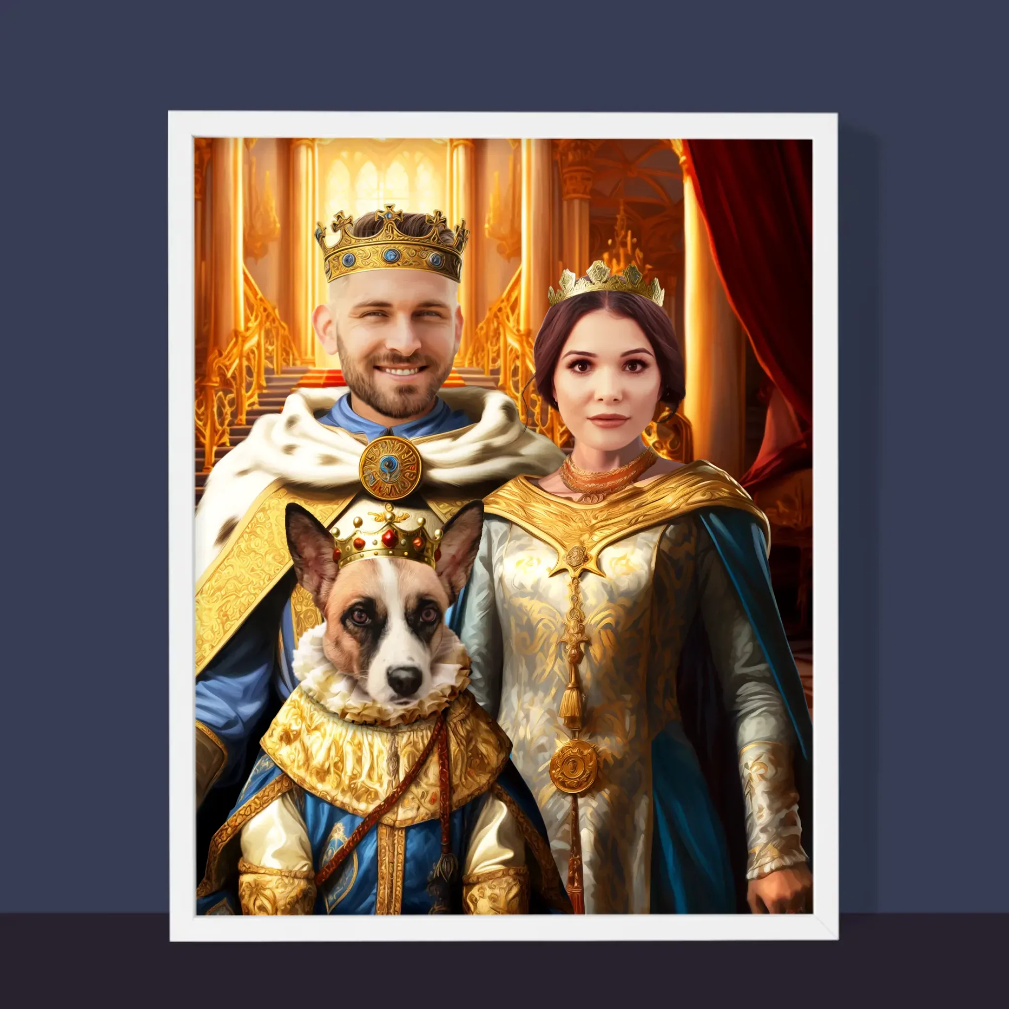 Królewski Portret: Władcy z Pupilem - Wydruk z Twoim Zdjęciem - Image 6