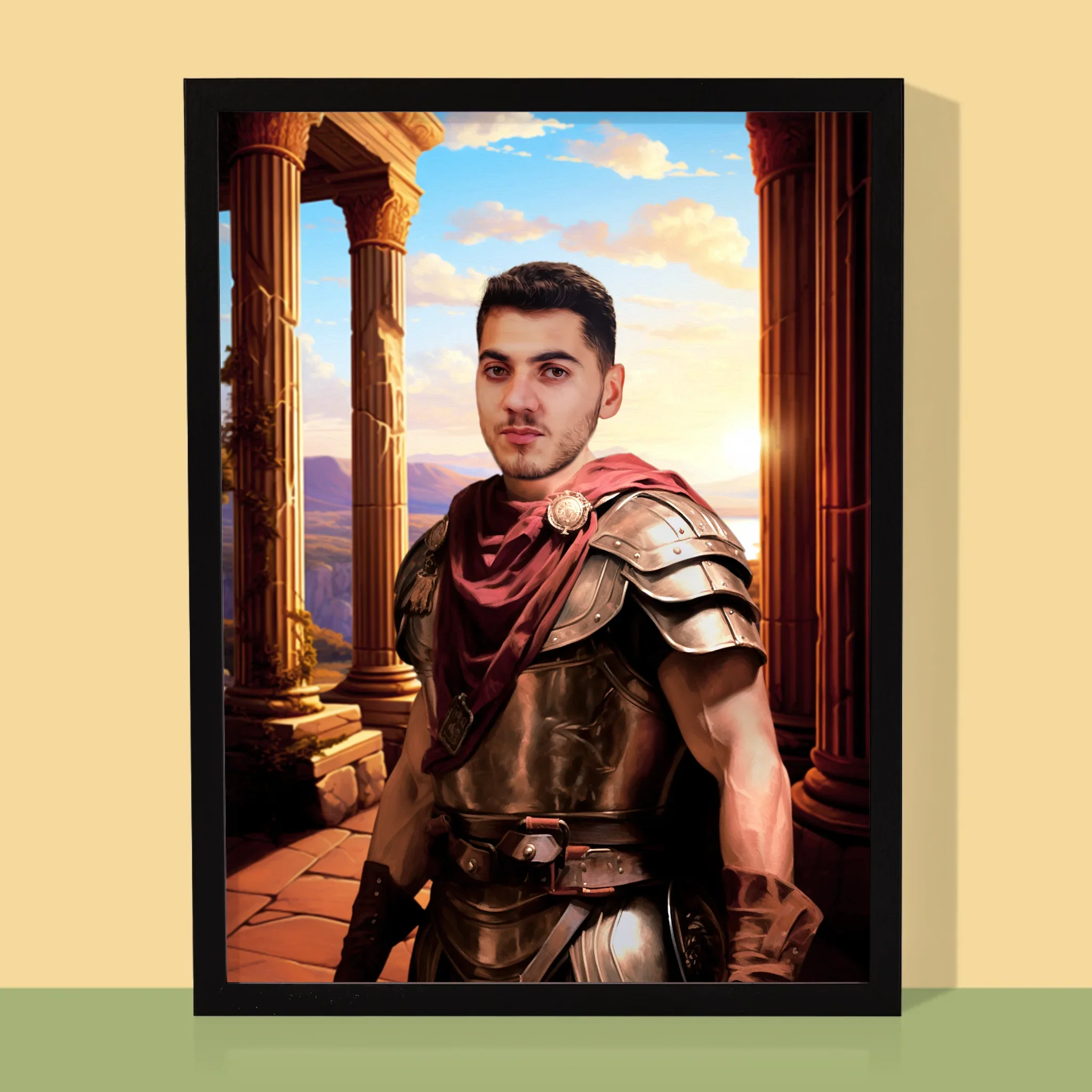 Królewski Portret: Wojownik - Wydruk z Twoim Zdjęciem