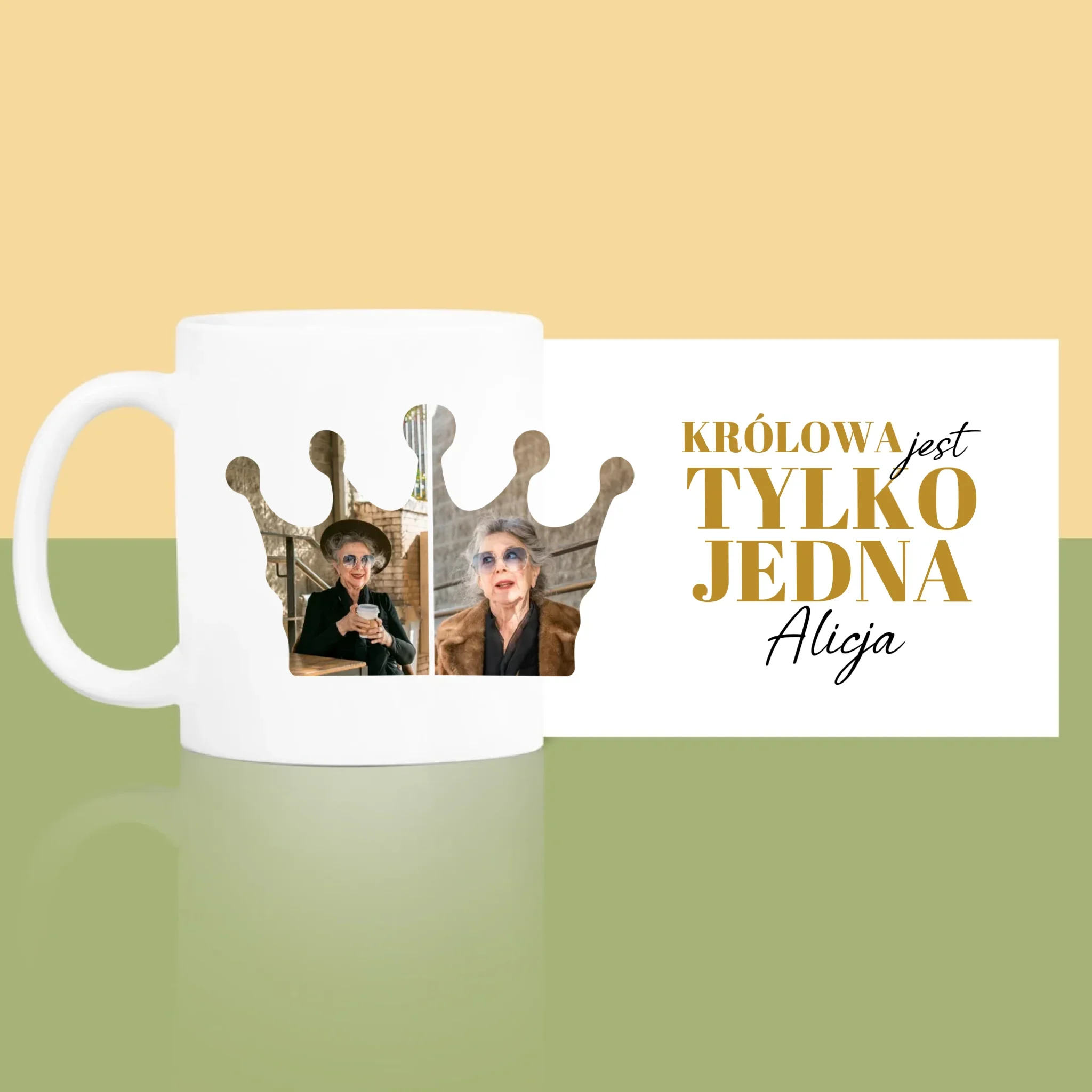 Kształt Ze Zdjęć: 70 Urodziny Królowa - Kubek z Nadrukiem - Image 3