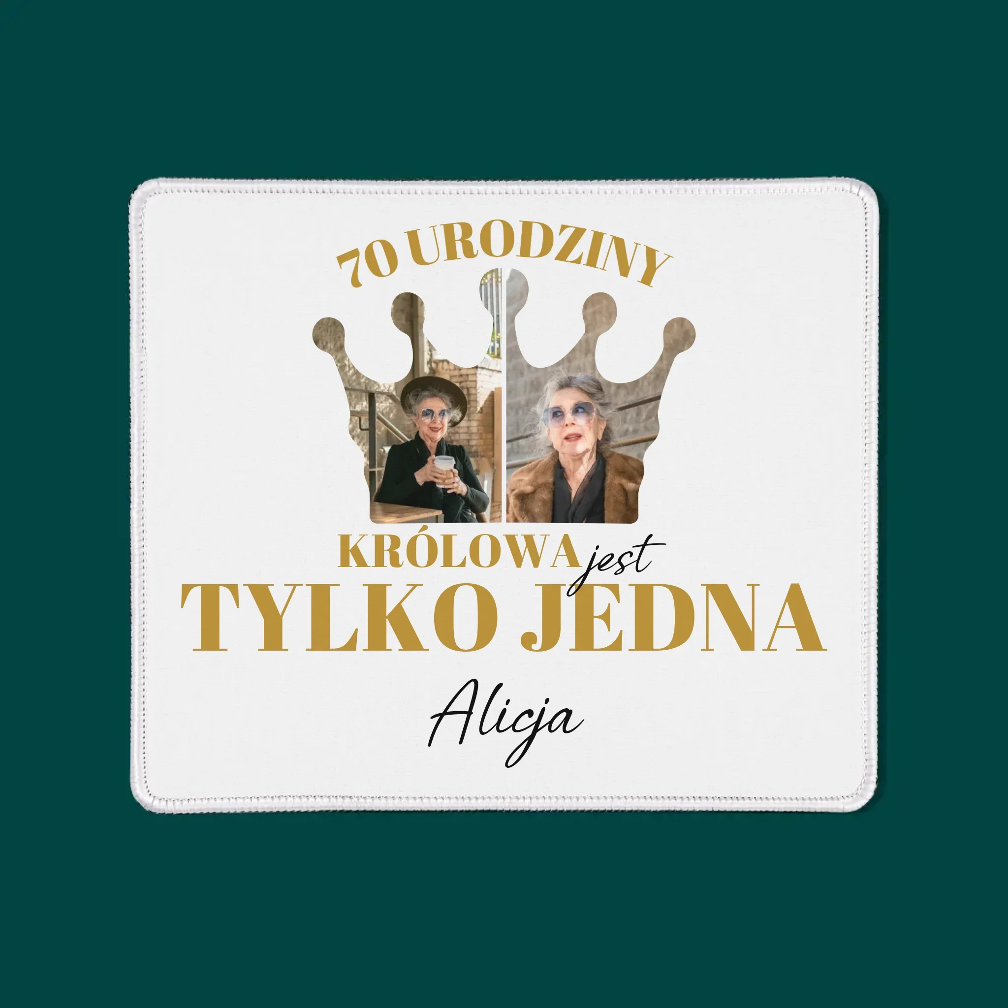 Kształt Ze Zdjęć: 70 Urodziny Królowa - Podkładka Pod Myszkę - Image 3