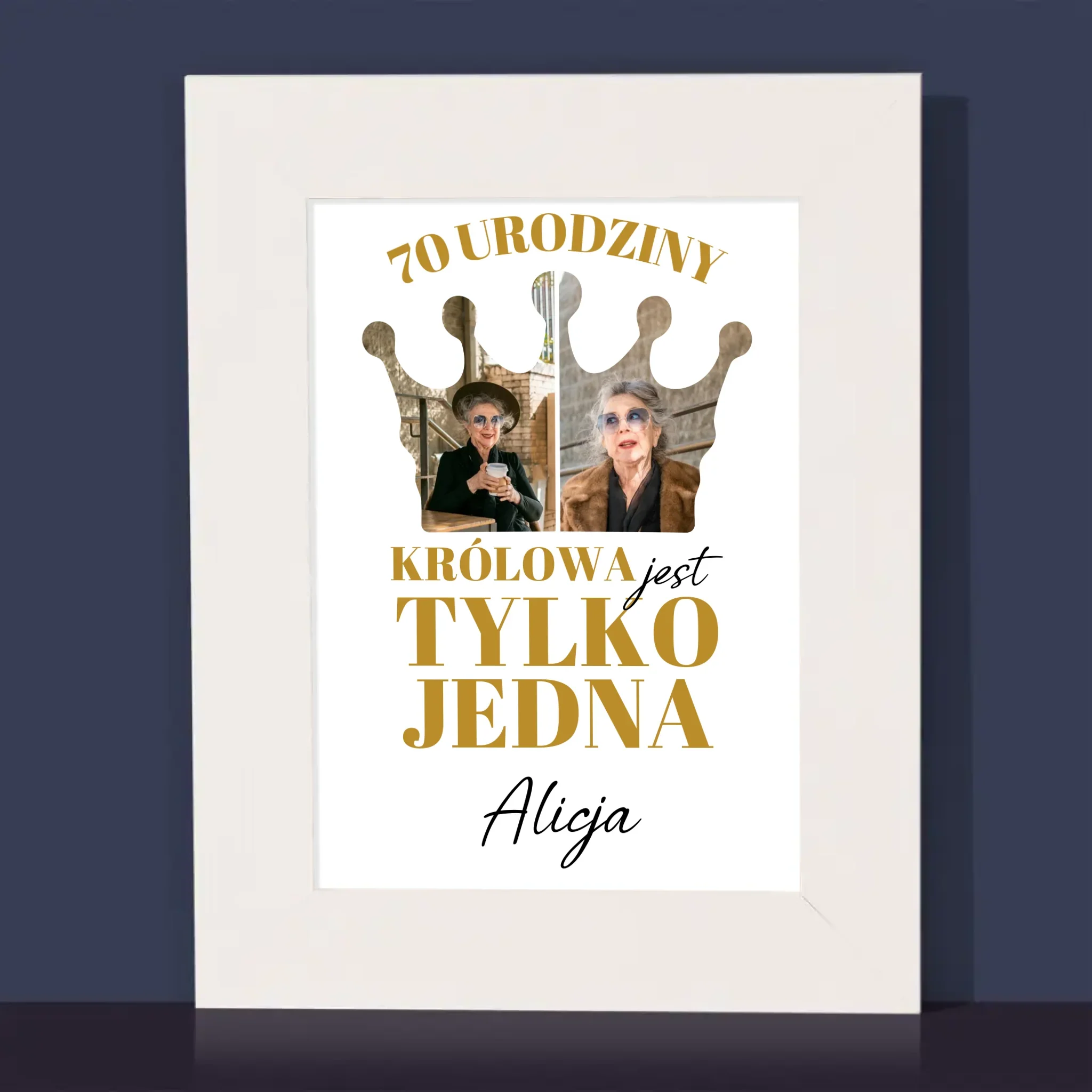 Kształt Ze Zdjęć: 70 Urodziny Królowa - Ramka Na Zdjęcie - Image 2
