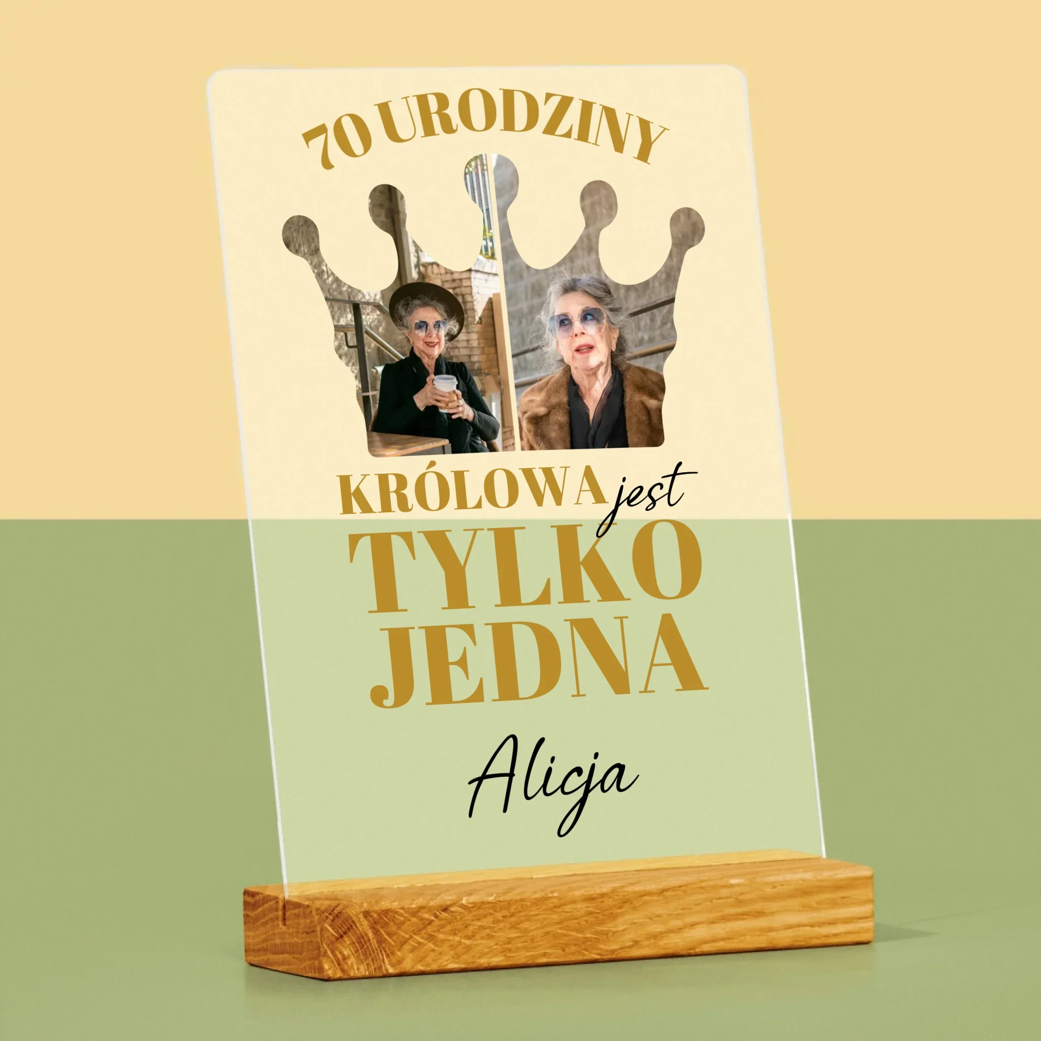 Kształt Ze Zdjęć: 70 Urodziny Królowa - Wydruk Na Szkle Akrylowym