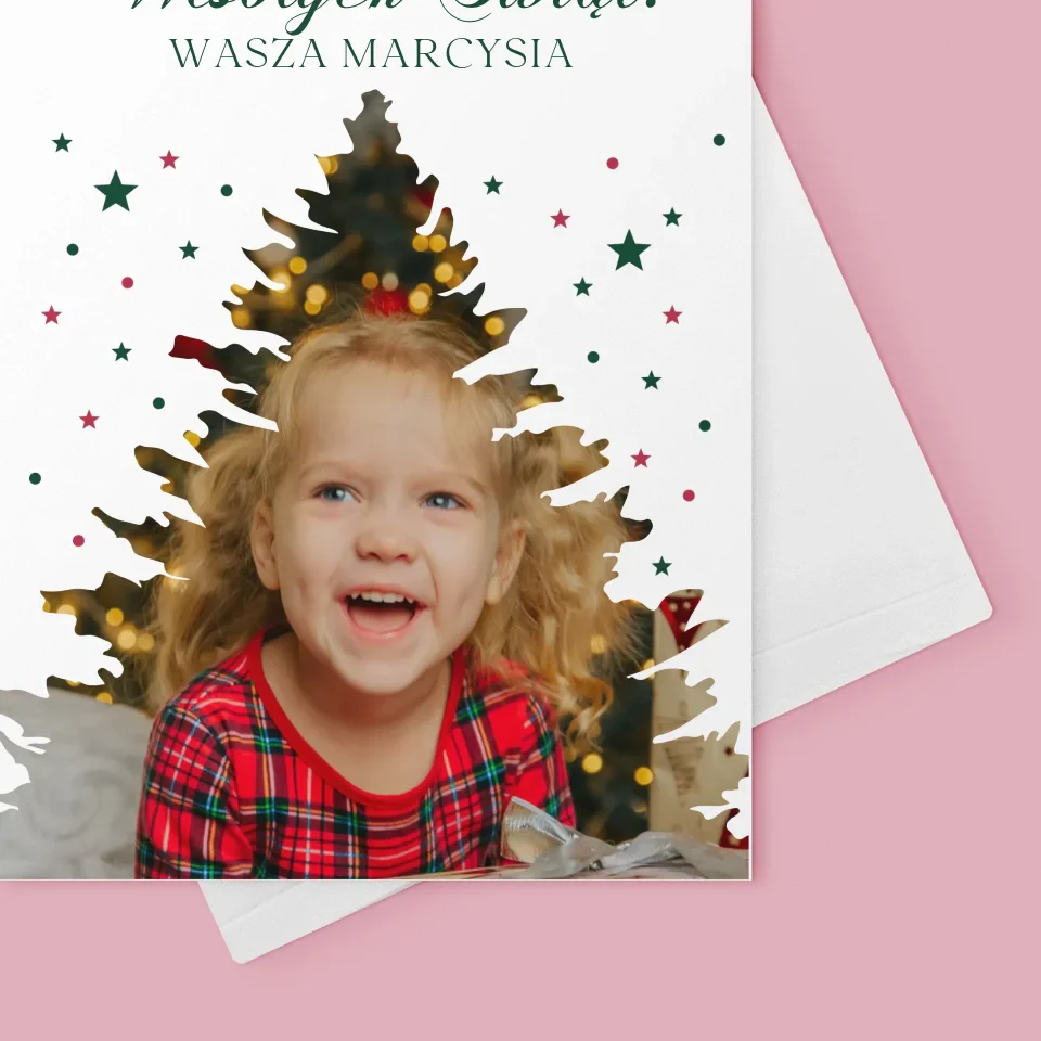 Kształt Ze Zdjęć: Choinka Święta - Kartka Z Życzeniami - Image 4