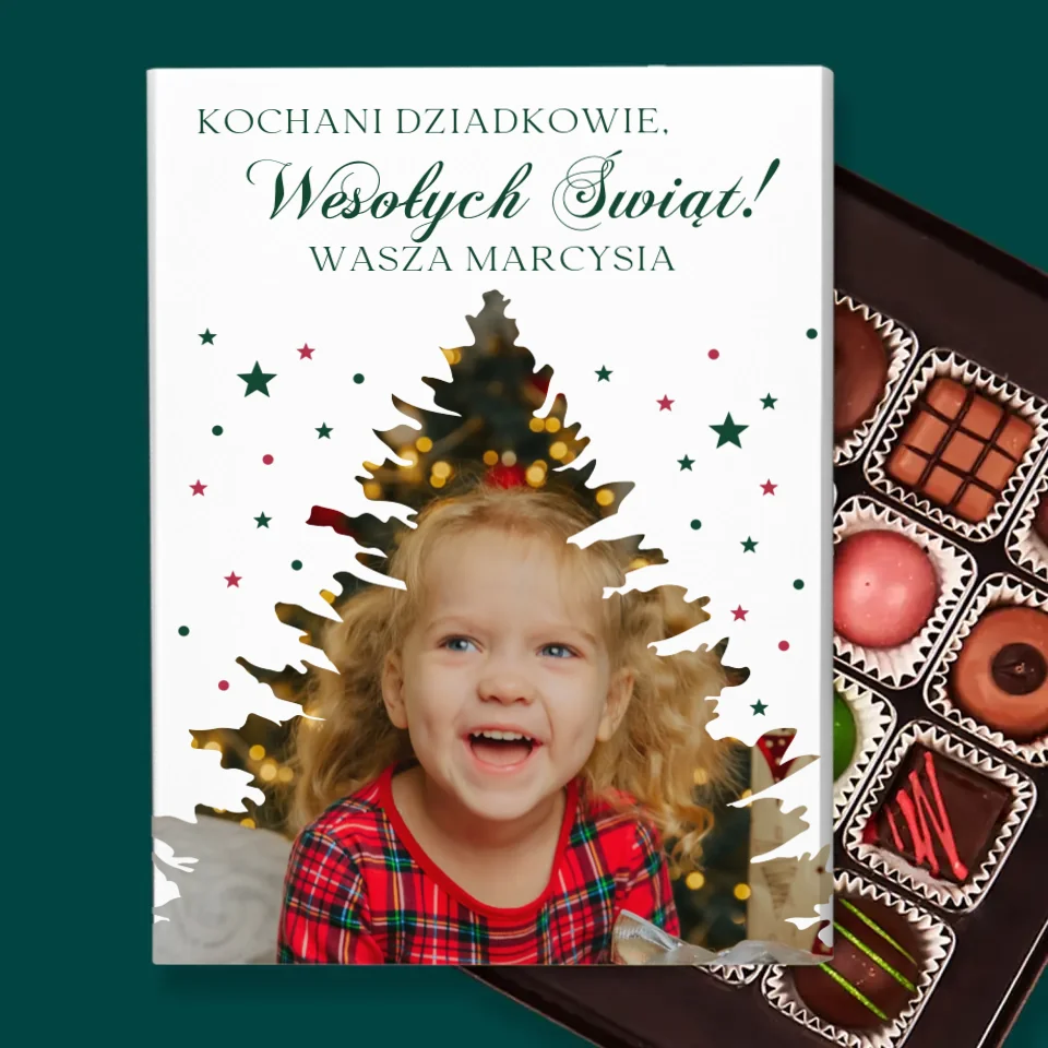 Kształt Ze Zdjęć: Choinka Święta - Personalizowane Praliny - Image 2