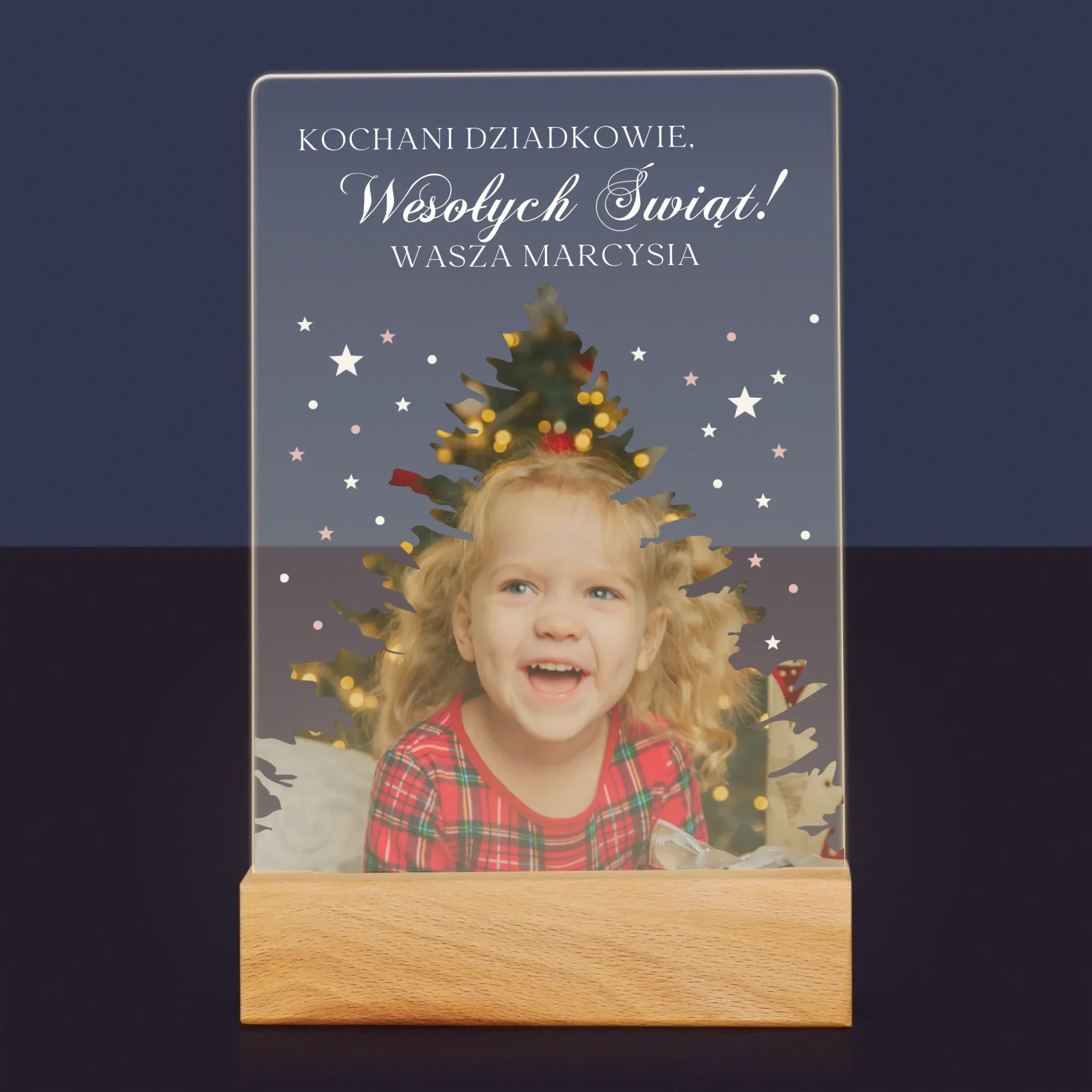 Kształt Ze Zdjęć: Choinka Święta - Wydruk Na Szkle Akrylowym - Image 7