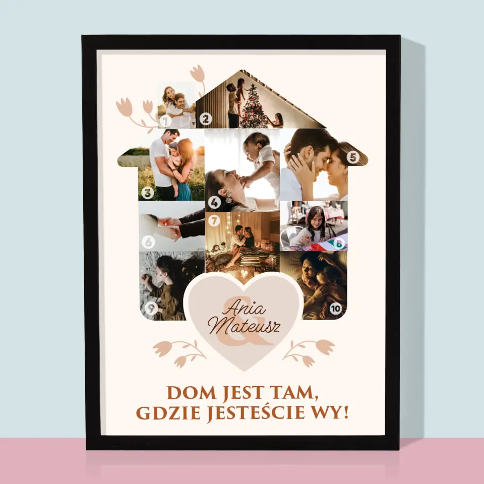 Kształt Ze Zdjęć: Dom Rodzinny - Wydruk Obramowany - Image 5