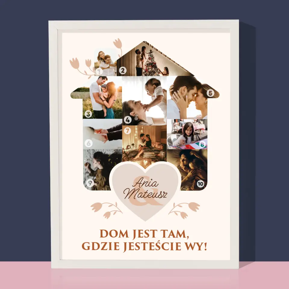 Kształt Ze Zdjęć: Dom Rodzinny - Wydruk Obramowany - Image 8