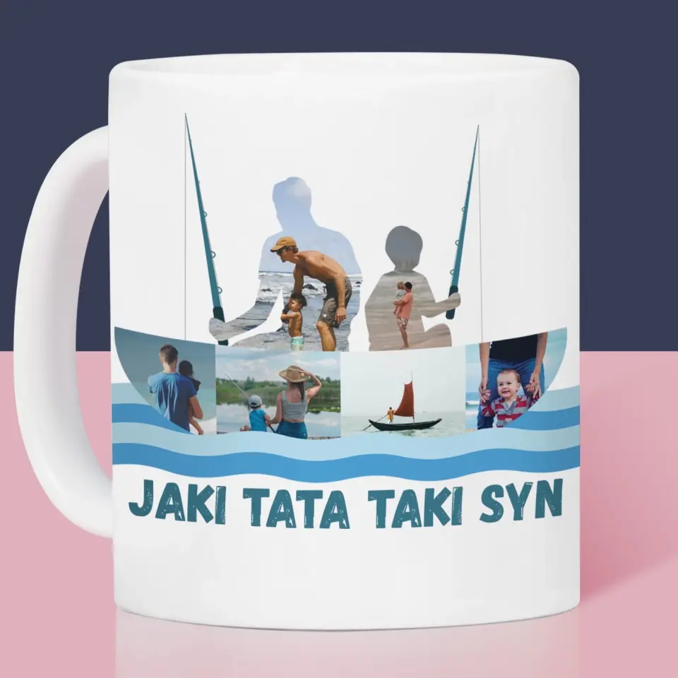 Kształt Ze Zdjęć: Jaki Tata Taki Syn - Kubek z Nadrukiem - Image 2