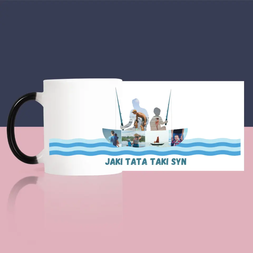 Kształt Ze Zdjęć: Jaki Tata Taki Syn - Kubek z Nadrukiem - Image 9