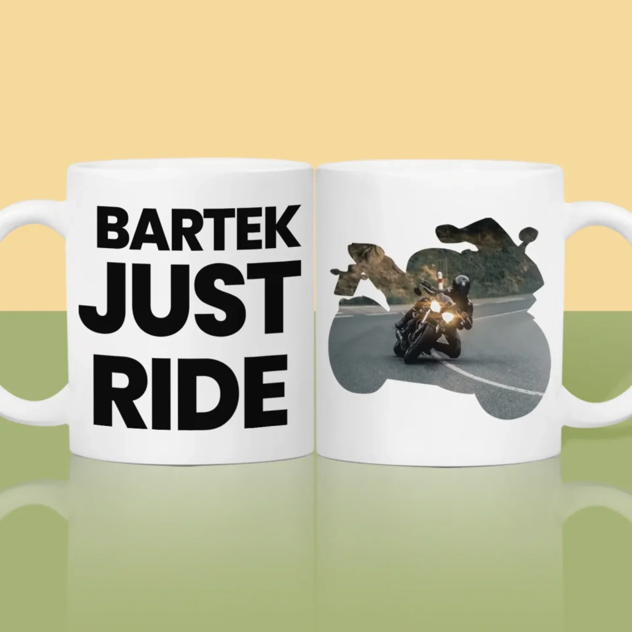 Kształt Ze Zdjęć: Just Ride - Kubek z Nadrukiem - Image 2