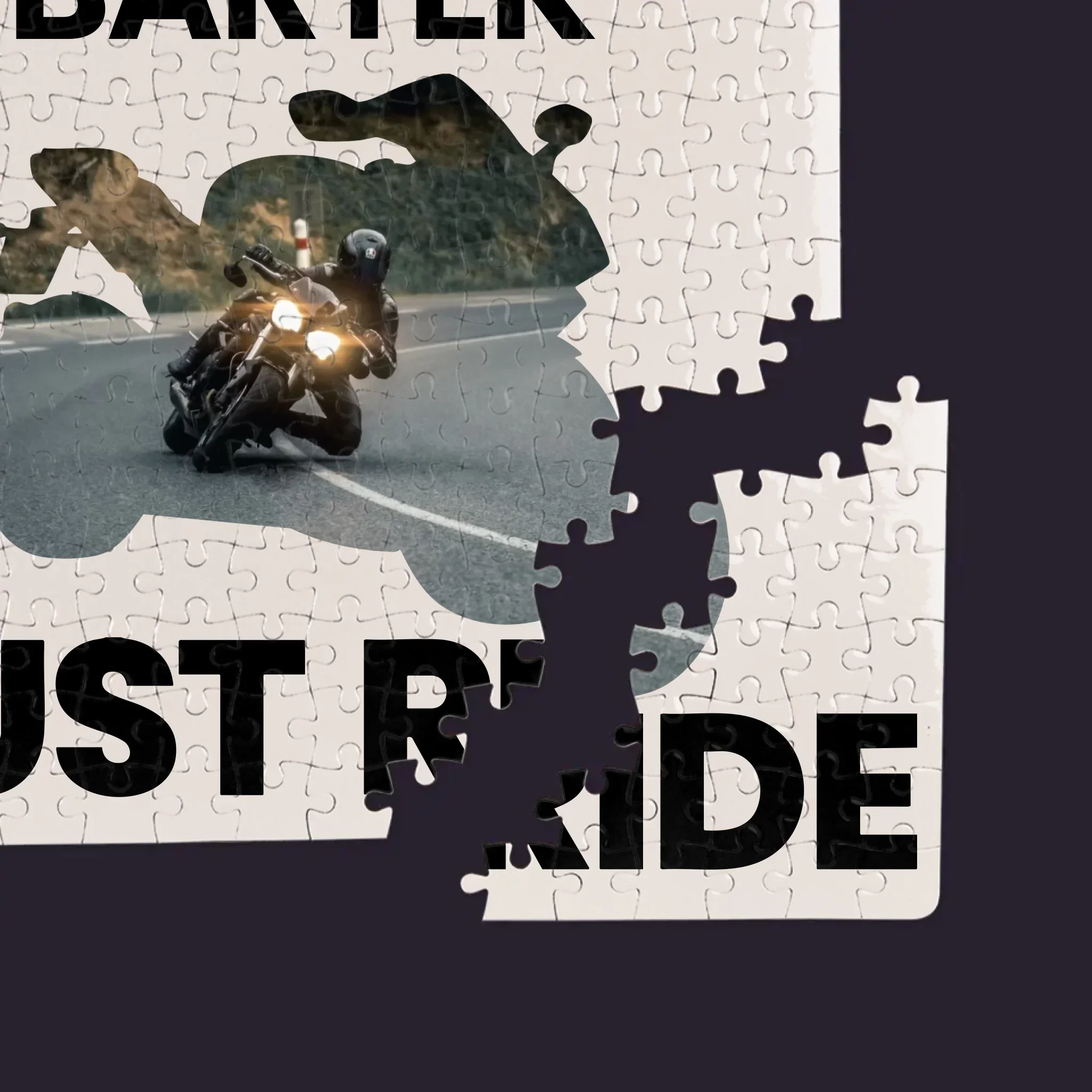 Kształt Ze Zdjęć: Just Ride - Personalizowane Puzzle - Image 2