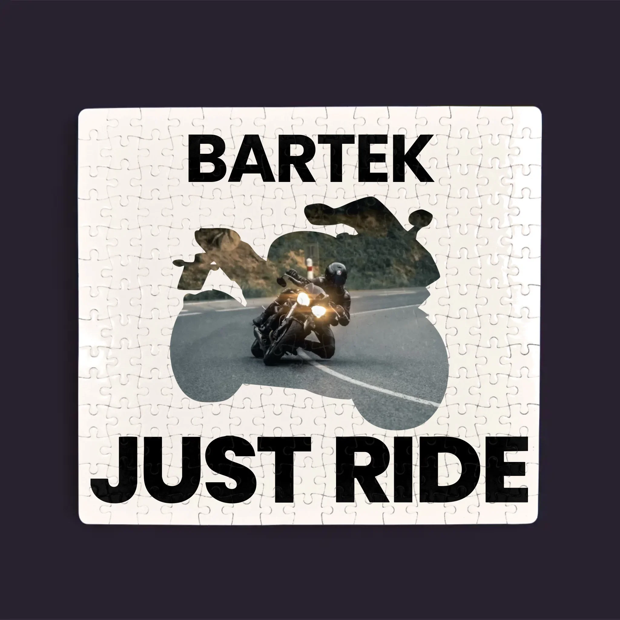 Kształt Ze Zdjęć: Just Ride - Personalizowane Puzzle - Image 3