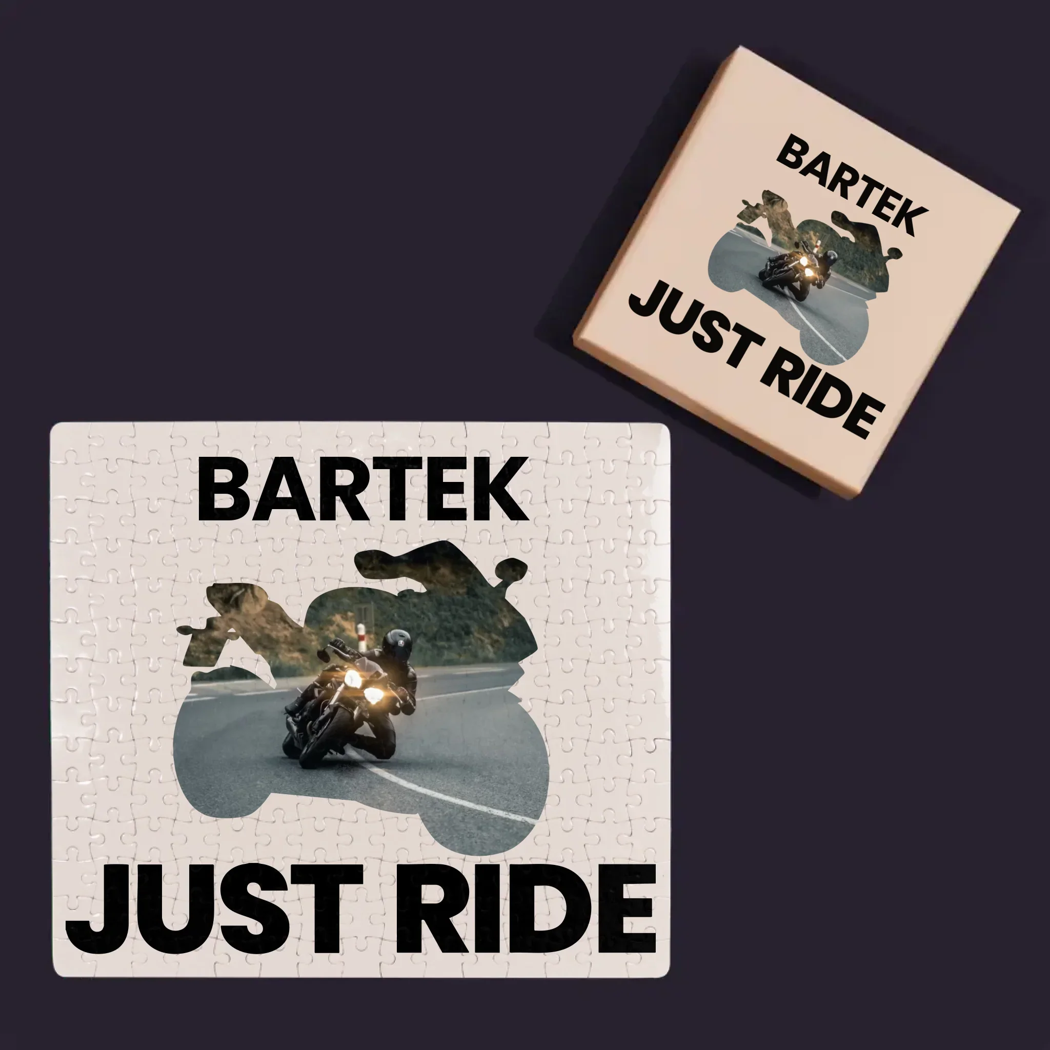 Kształt Ze Zdjęć: Just Ride - Personalizowane Puzzle - Image 4