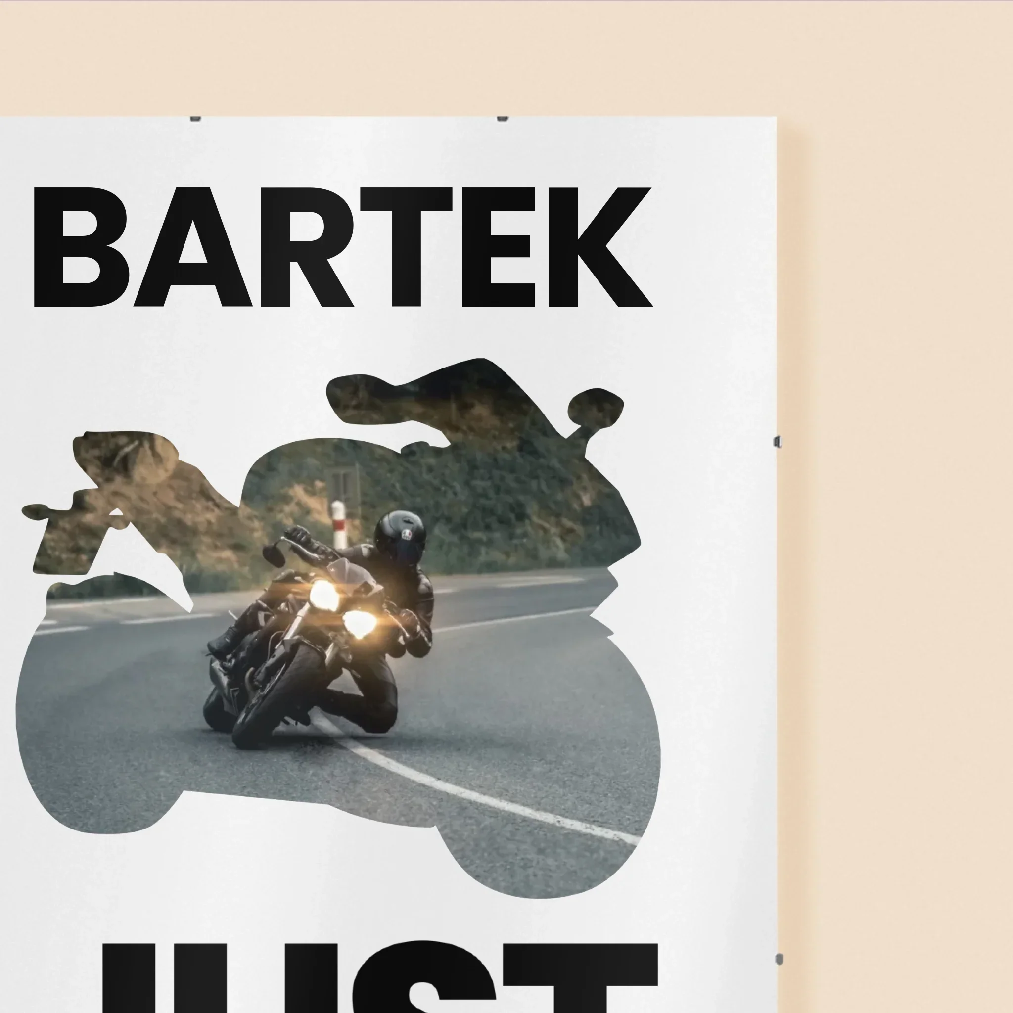 Kształt Ze Zdjęć: Just Ride - Personalizowany Plakat - Image 3