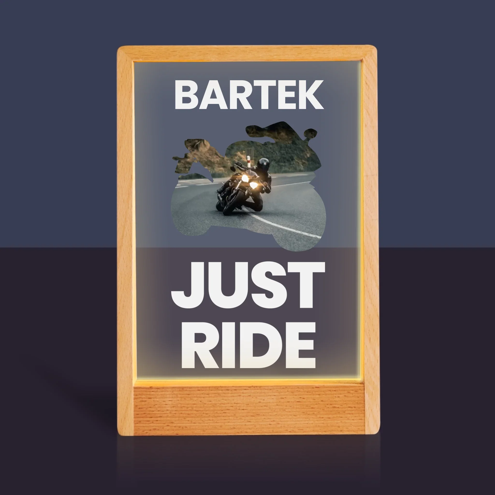 Kształt Ze Zdjęć: Just Ride - Wydruk Na Szkle Akrylowym - Image 10
