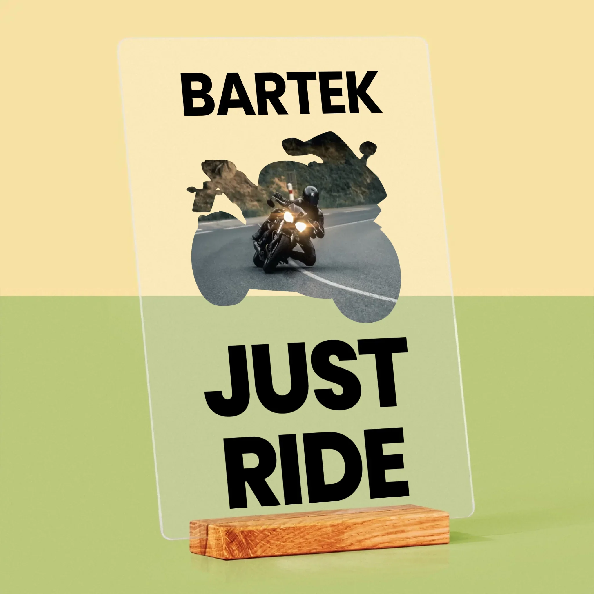 Kształt Ze Zdjęć: Just Ride - Wydruk Na Szkle Akrylowym - Image 4