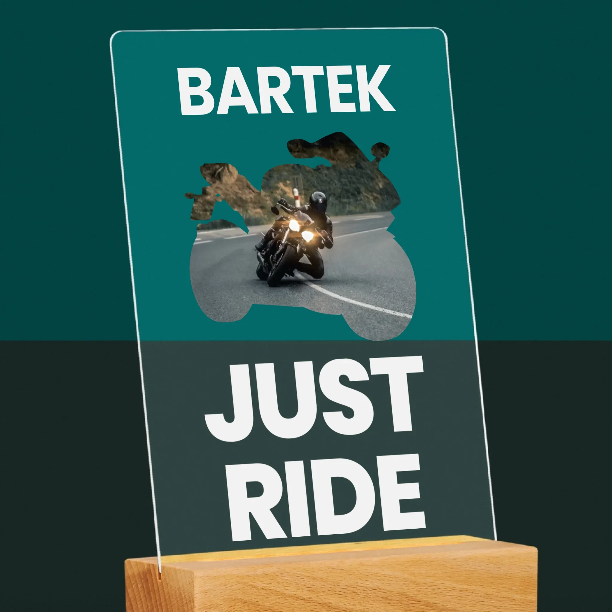 Kształt Ze Zdjęć: Just Ride - Wydruk Na Szkle Akrylowym - Image 6