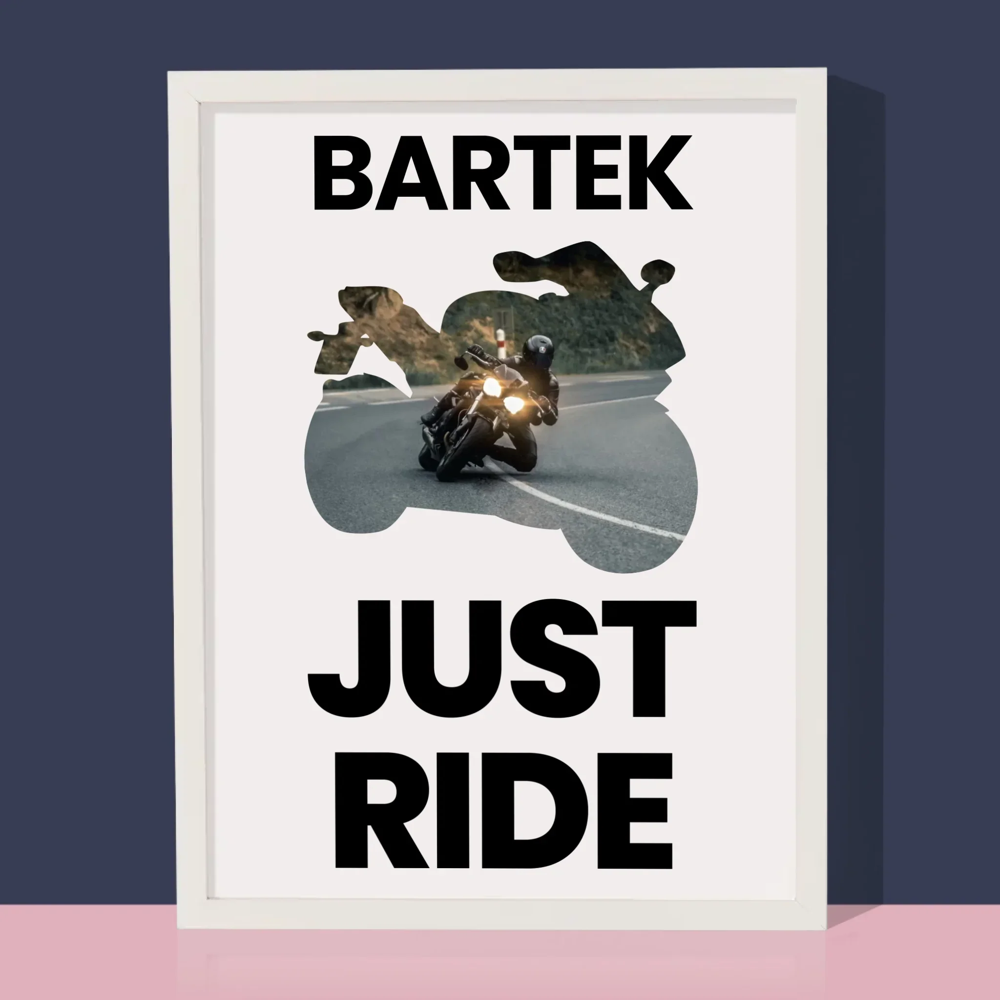 Kształt Ze Zdjęć: Just Ride - Wydruk Obramowany - Image 4