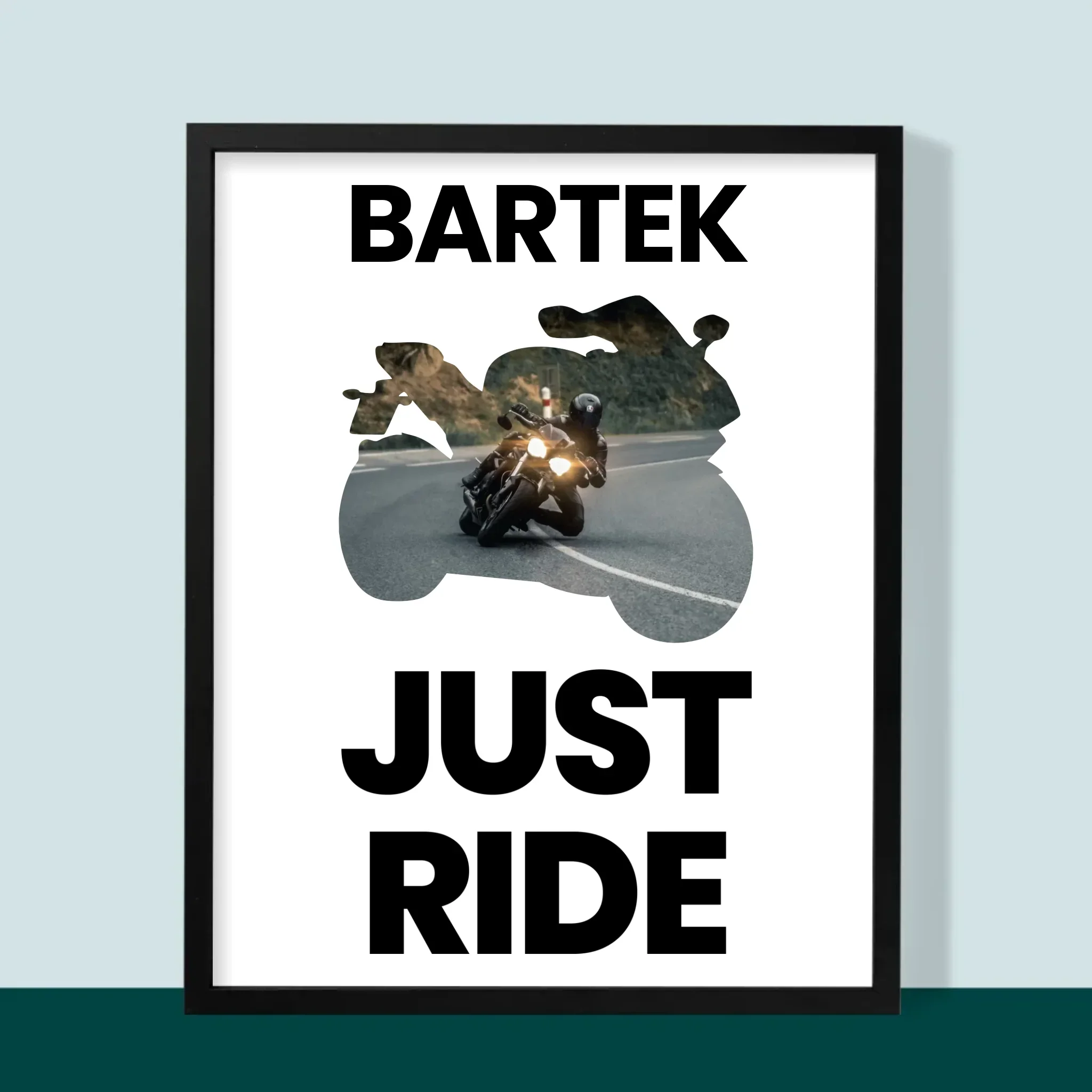 Kształt Ze Zdjęć: Just Ride - Wydruk Obramowany - Image 5