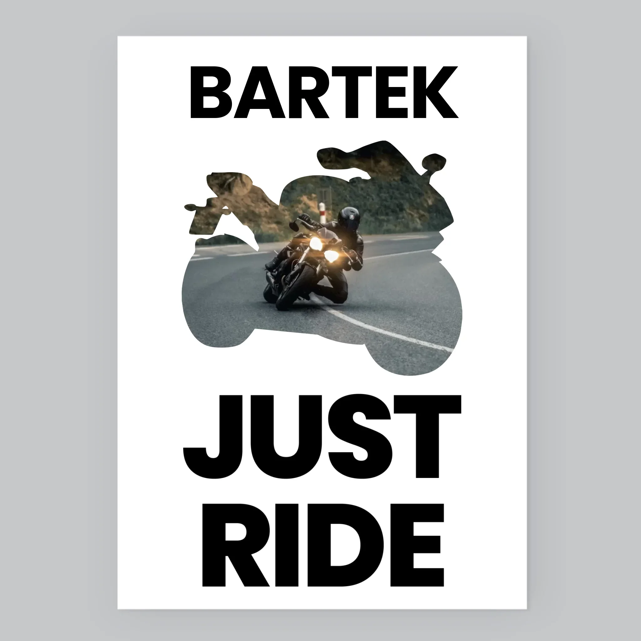 Kształt Ze Zdjęć: Just Ride - Wydruk Obramowany - Image 8