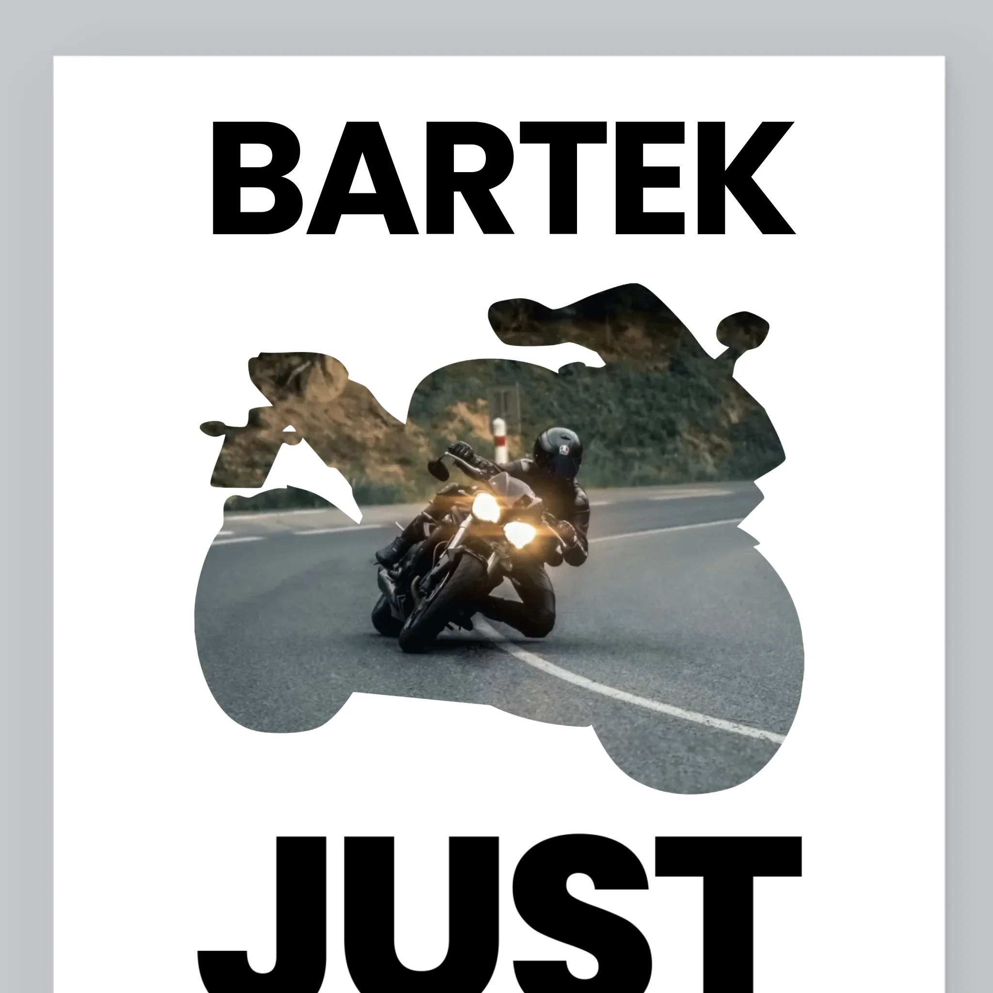 Kształt Ze Zdjęć: Just Ride - Wydruk Obramowany - Image 9