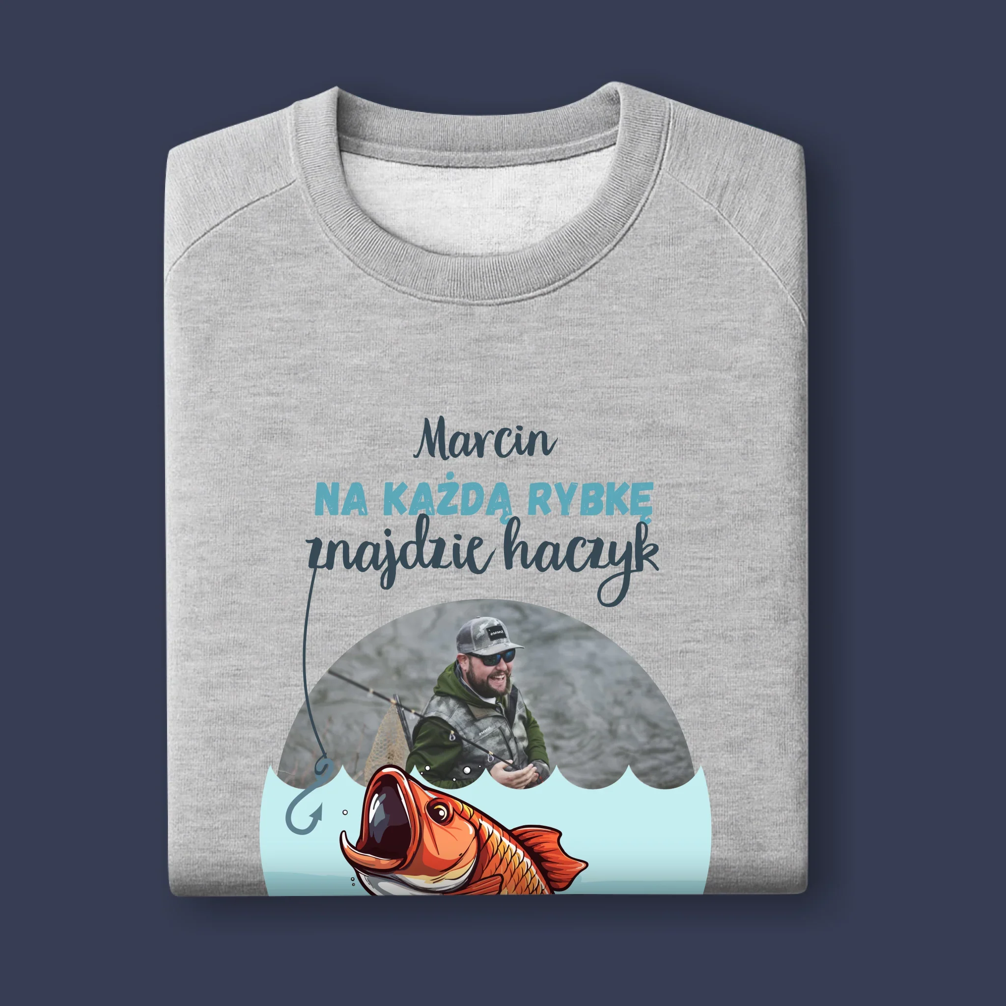 Kształt Ze Zdjęć: Każda Rybka - Bluza Męska z Kapturem - Image 11
