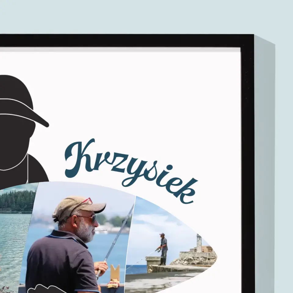 Kształt Ze Zdjęć: Każda Rybka - Wydruk Obramowany 30x40 - Image 2