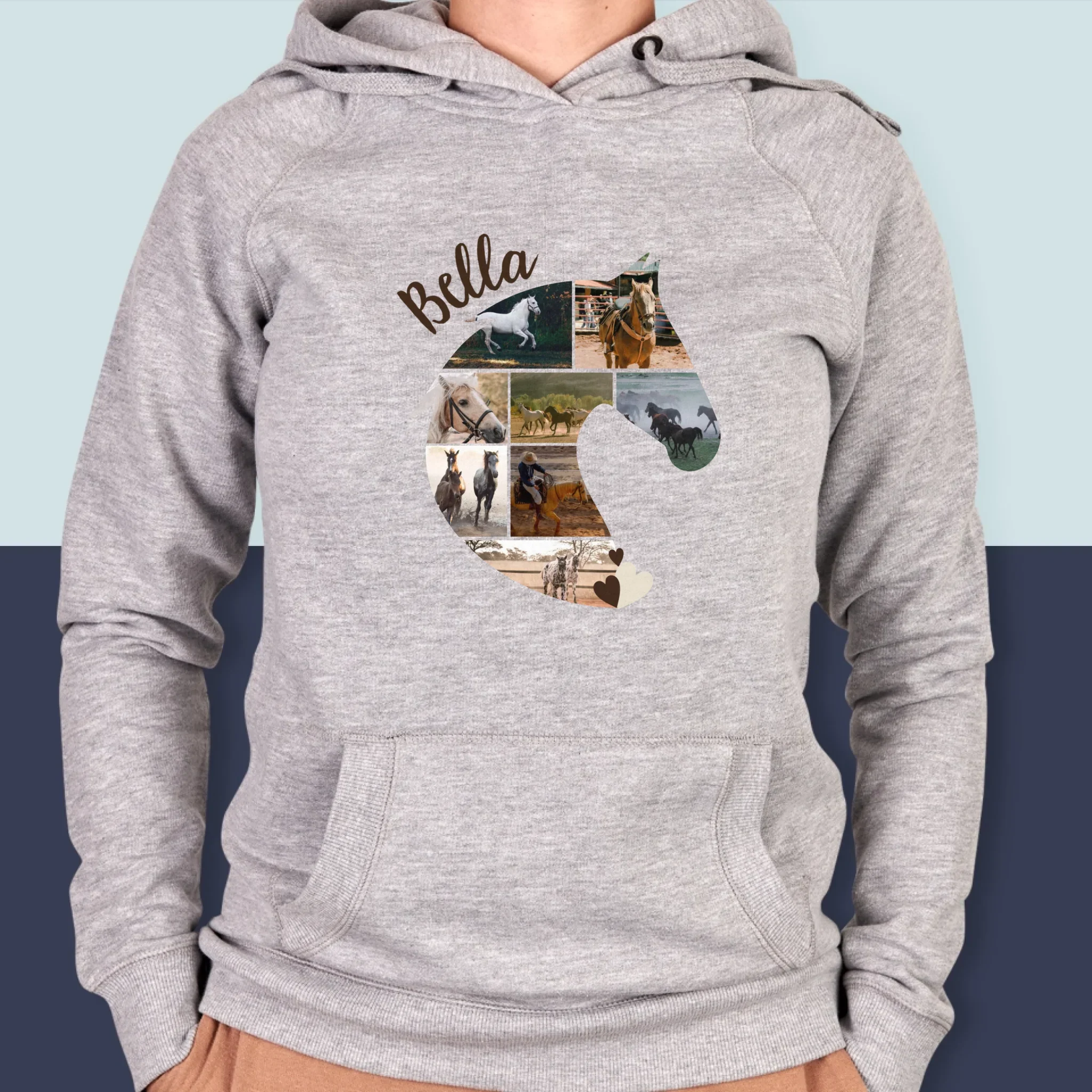 Kształt Ze Zdjęć: Koń - Bluza Damska z Kapturem - Image 4