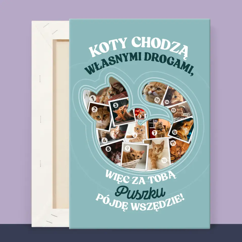 Kształt Ze Zdjęć: Kot - Wydruk Obramowany - Image 12