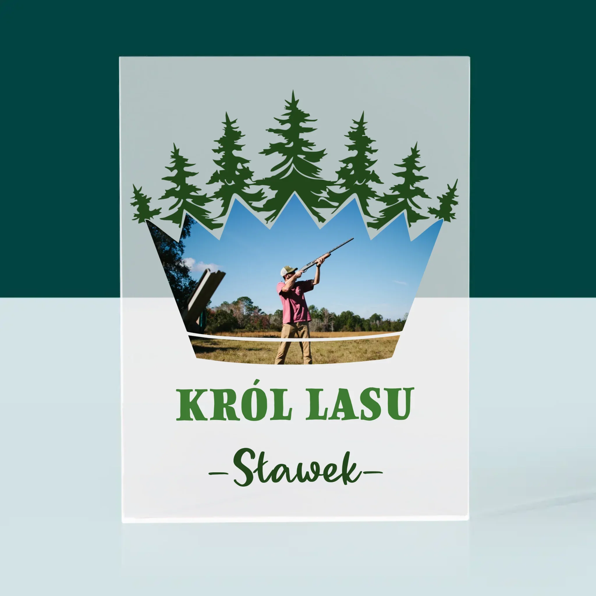 Kształt Ze Zdjęć: Król Lasu - Blok Akrylowy z Nadrukiem - Image 3