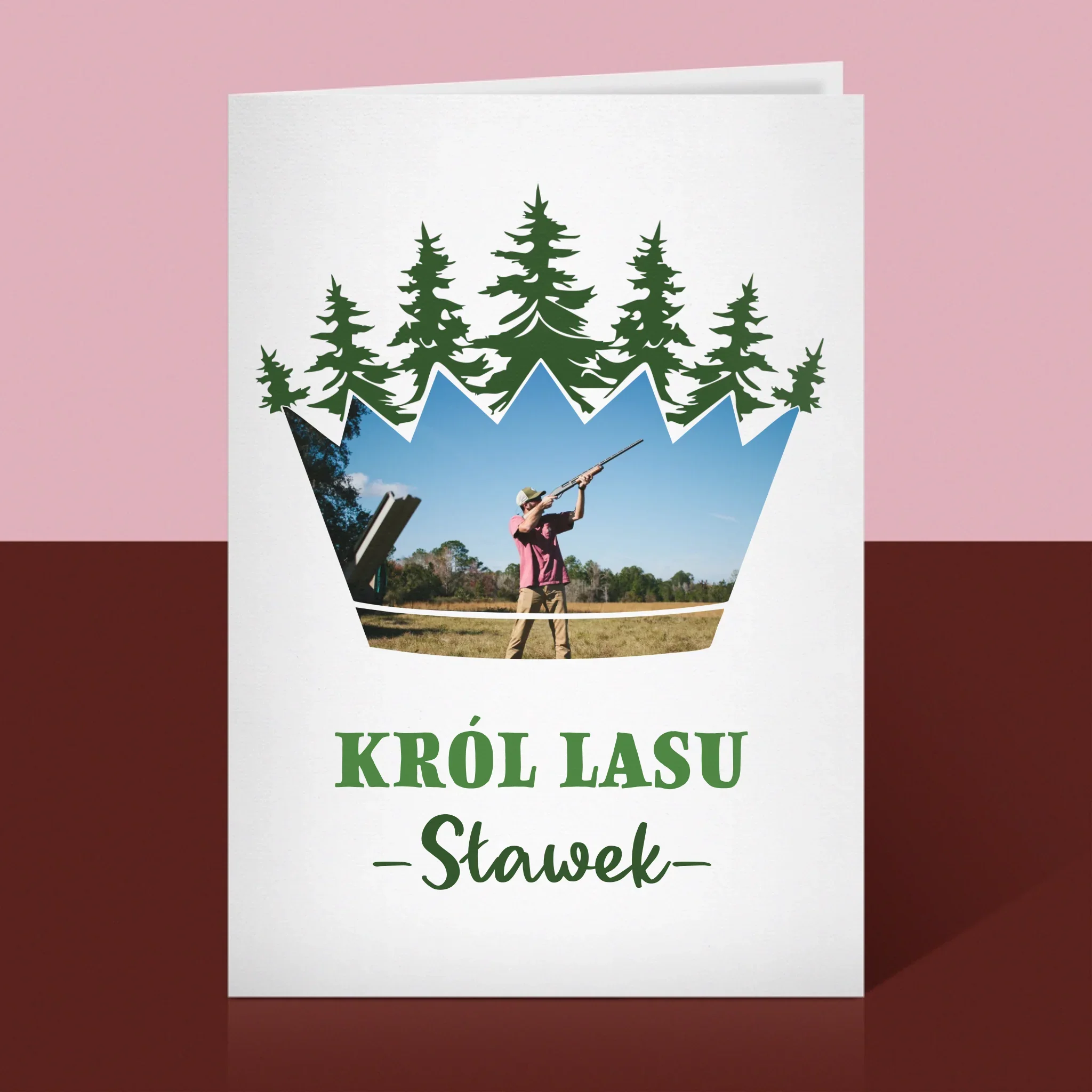 Kształt Ze Zdjęć: Król Lasu - Kartka Z Życzeniami