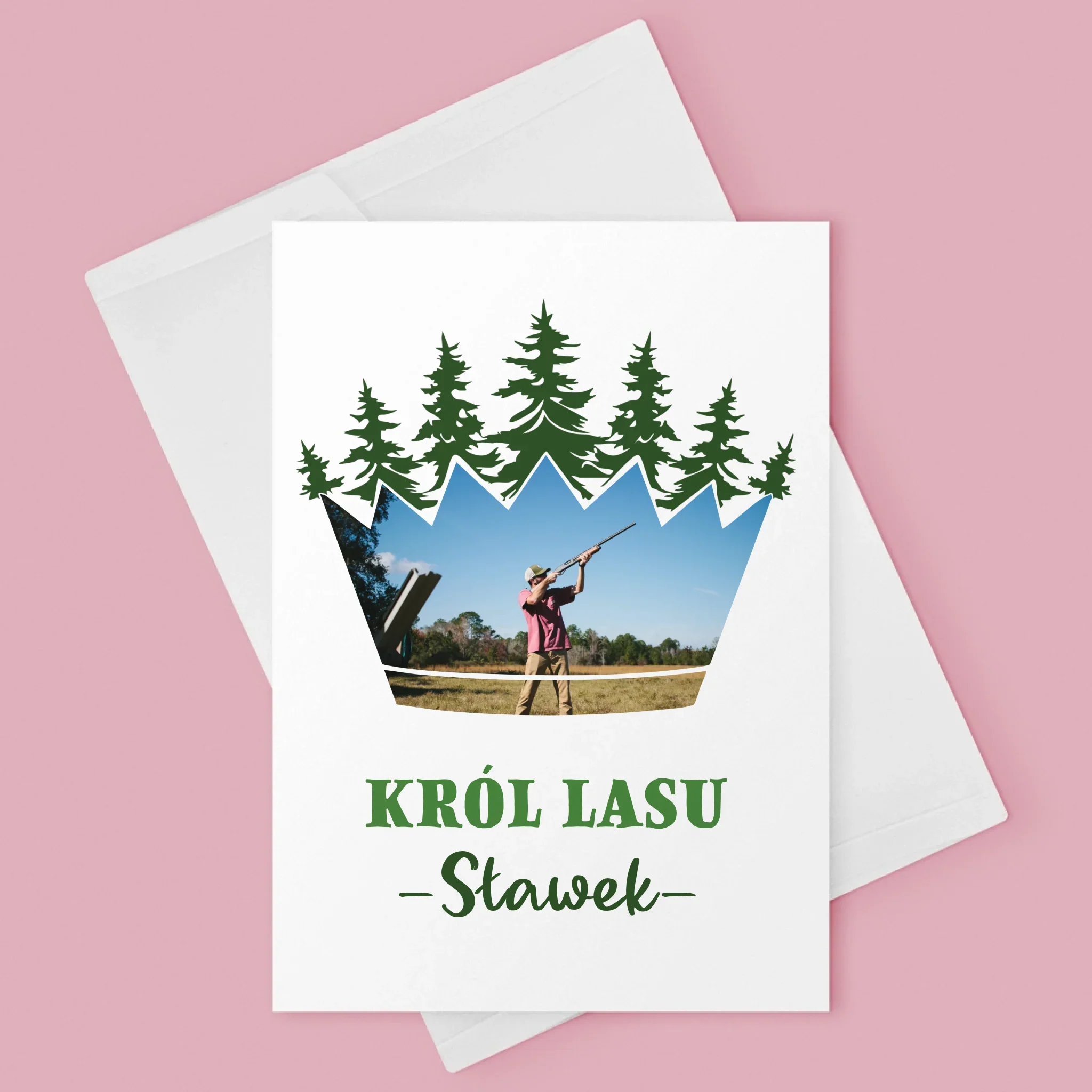 Kształt Ze Zdjęć: Król Lasu - Kartka Z Życzeniami - Image 3