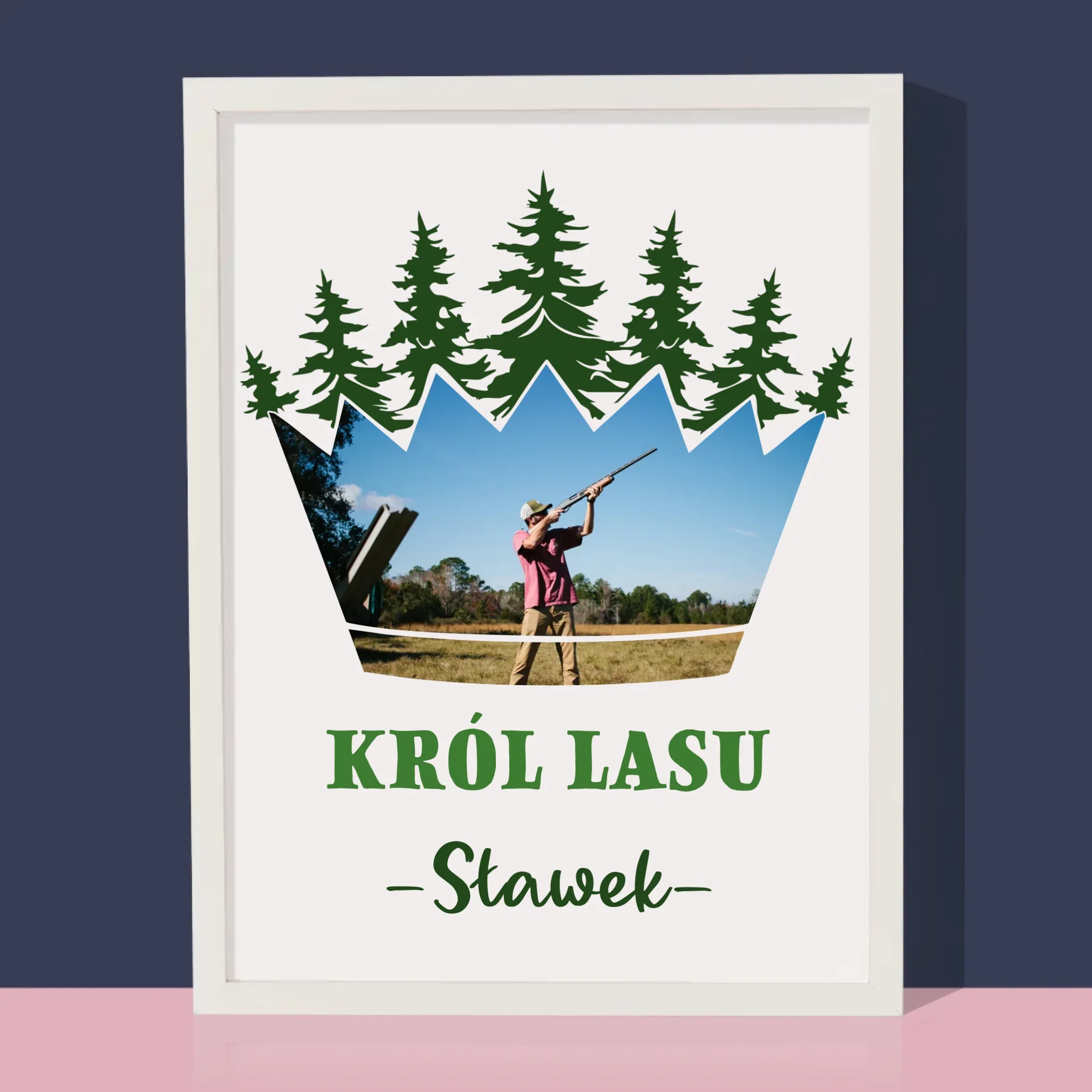 Kształt Ze Zdjęć: Król Lasu - Wydruk Obramowany - Image 4