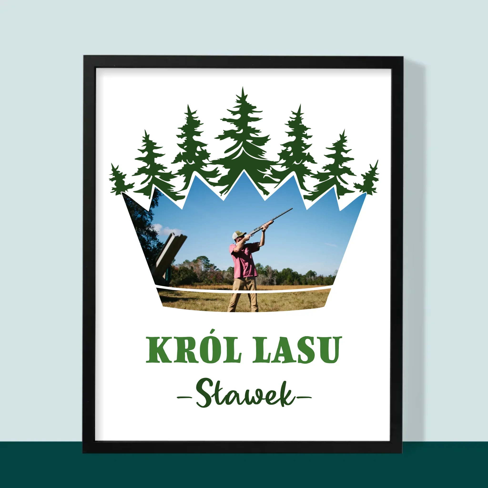 Kształt Ze Zdjęć: Król Lasu - Wydruk Obramowany - Image 5