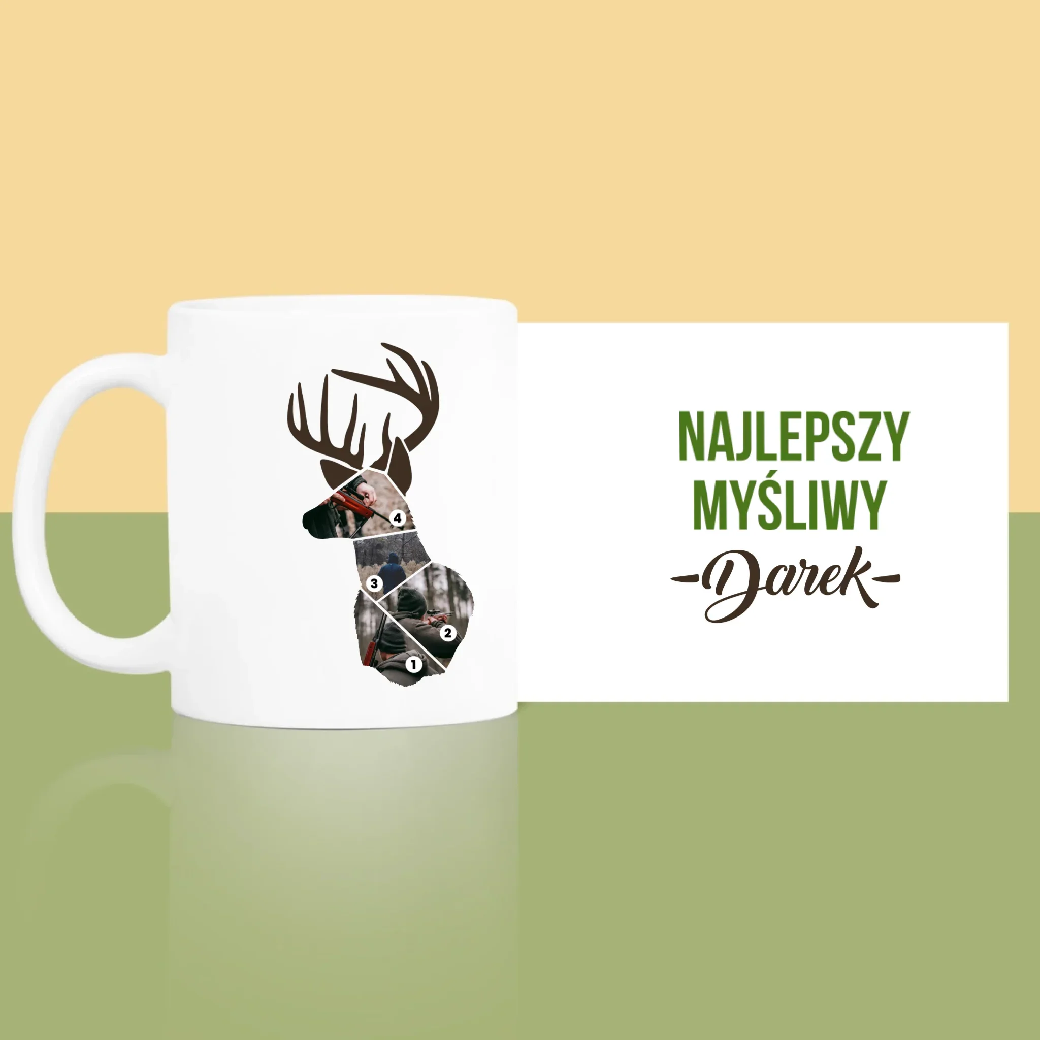 Kształt Ze Zdjęć: Najlepszy Myśliwy - Kubek z Nadrukiem - Image 4