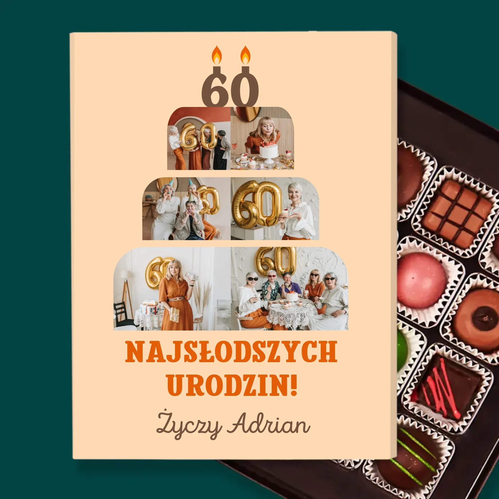 Kształt Ze Zdjęć: Najsłodszych Urodzin - Personalizowane Praliny - Image 2
