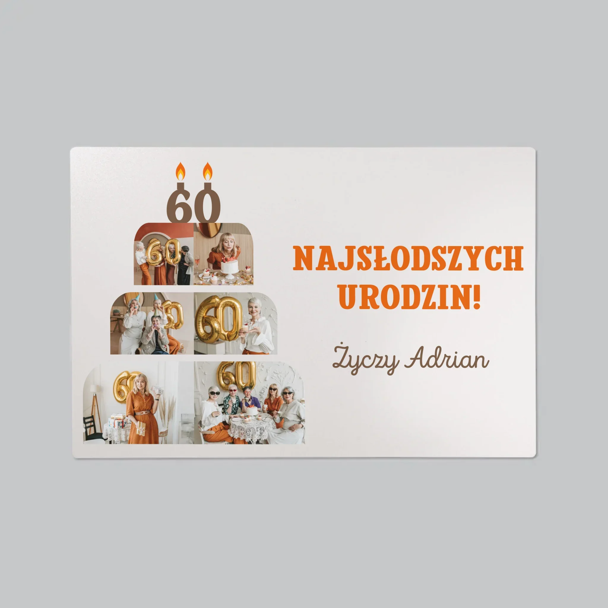 Kształt Ze Zdjęć: Najsłodszych Urodzin - Podkładka Na Biurko - Image 2