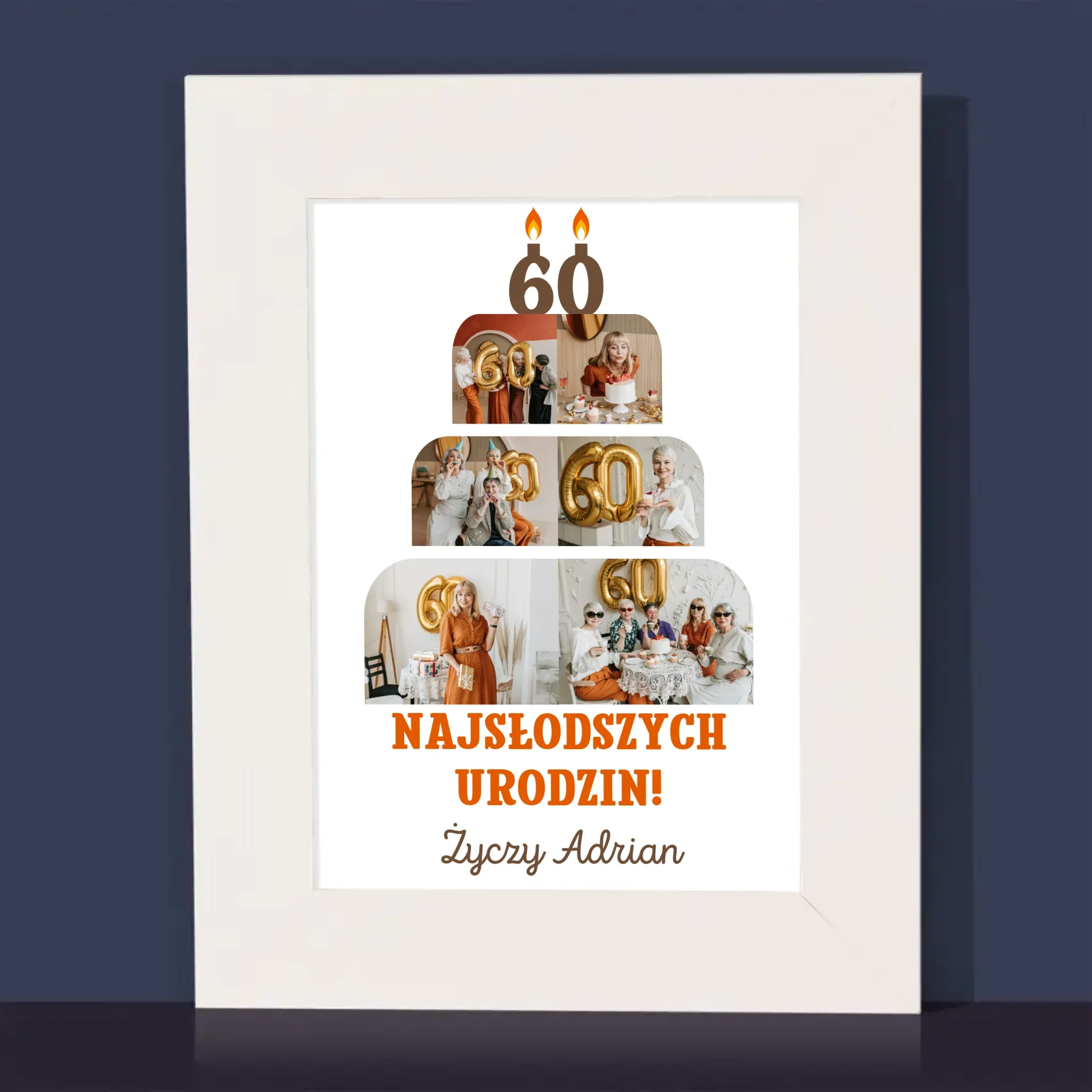 Kształt Ze Zdjęć: Najsłodszych Urodzin - Ramka Na Zdjęcie - Image 2
