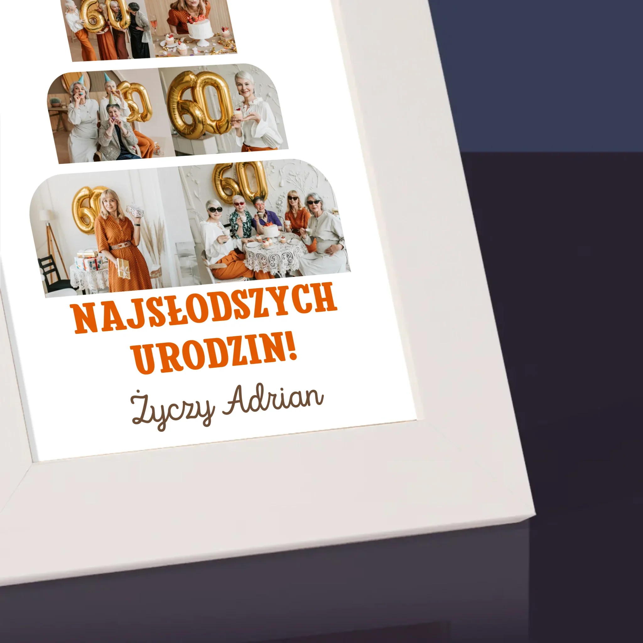 Kształt Ze Zdjęć: Najsłodszych Urodzin - Ramka Na Zdjęcie - Image 3