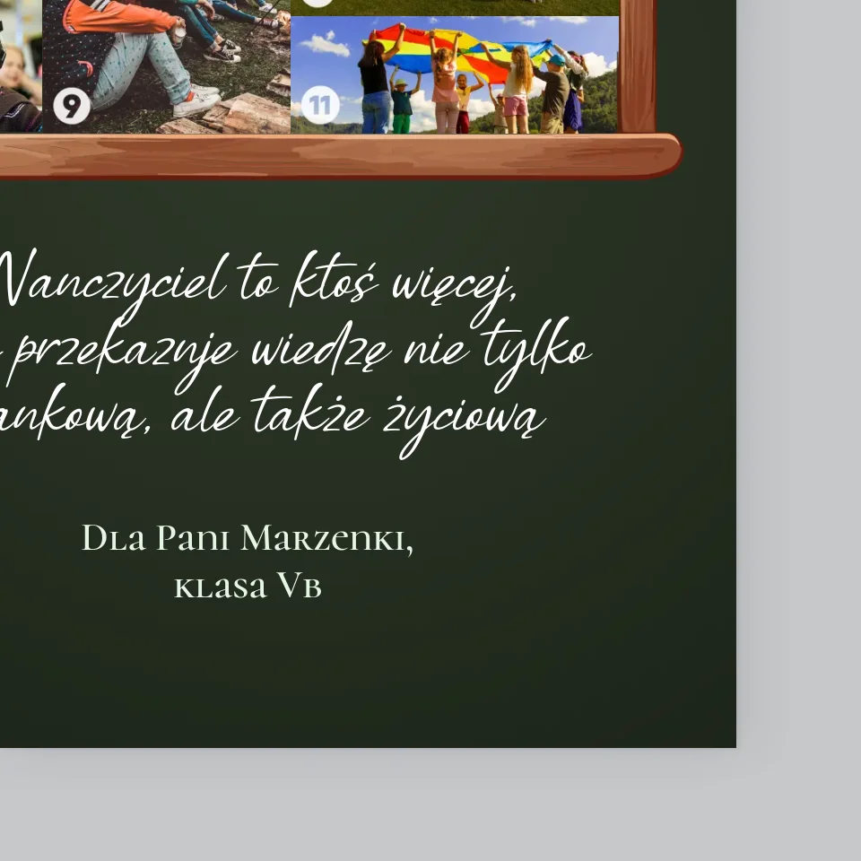Kształt Ze Zdjęć: Nauczyciel To Ktoś Więcej - Wydruk Obramowany - Image 4
