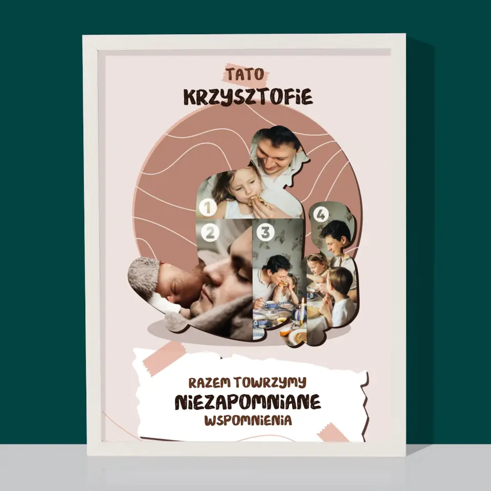 Kształt Ze Zdjęć: Niezapomniane Wspomnienia - Wydruk Obramowany - Image 8