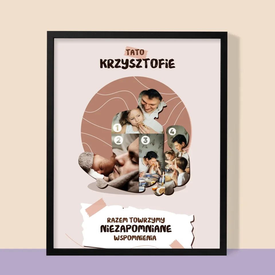 Kształt Ze Zdjęć: Niezapomniane Wspomnienia - Wydruk Obramowany - Image 9