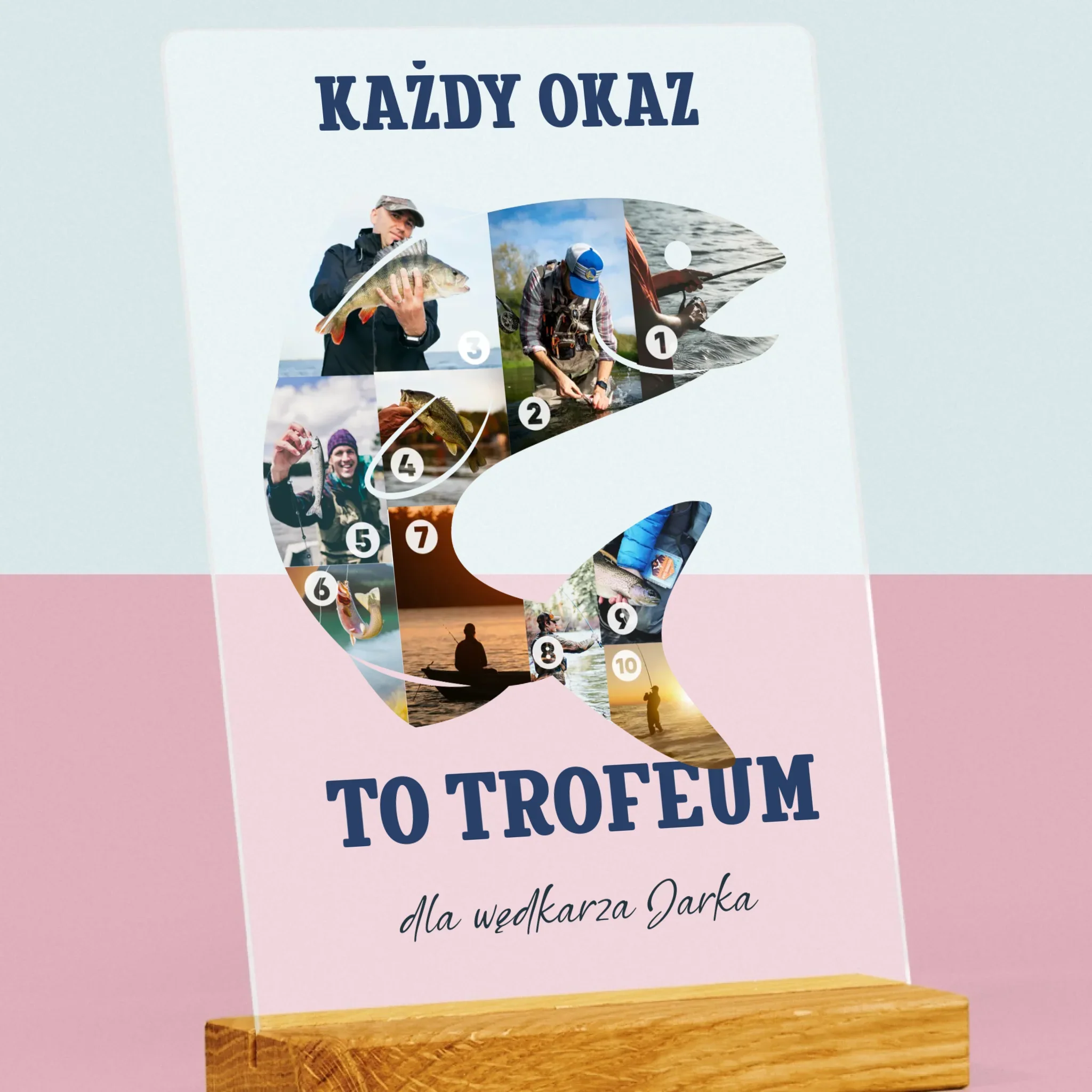 Kształt Ze Zdjęć: Okaz Wędkarza - Wydruk Na Szkle Akrylowym - Image 2