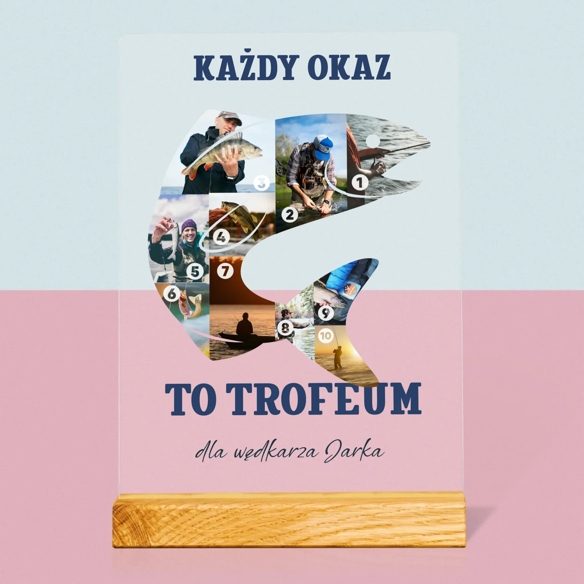 Kształt Ze Zdjęć: Okaz Wędkarza - Wydruk Na Szkle Akrylowym - Image 3