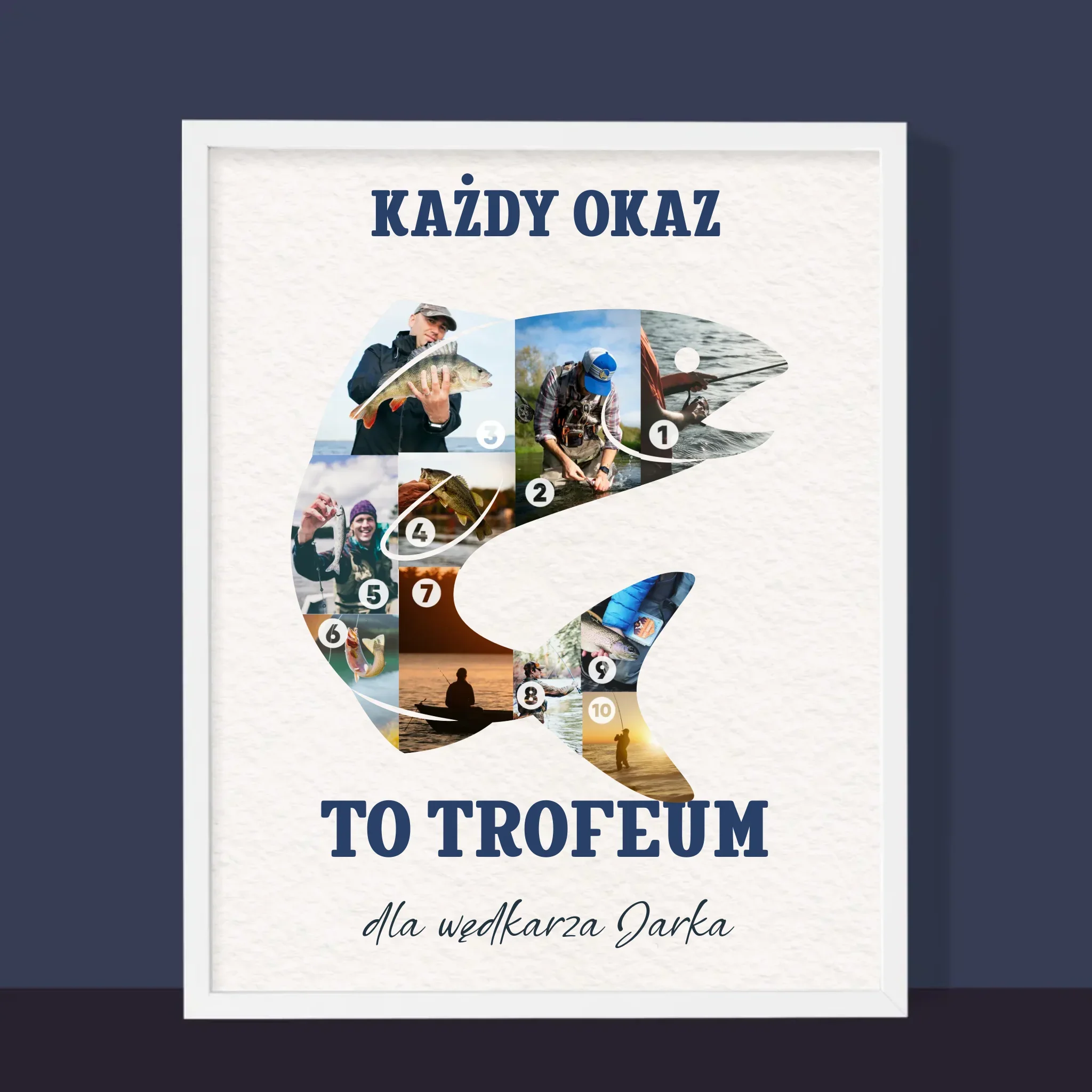 Kształt Ze Zdjęć: Okaz Wędkarza - Wydruk Obramowany - Image 10