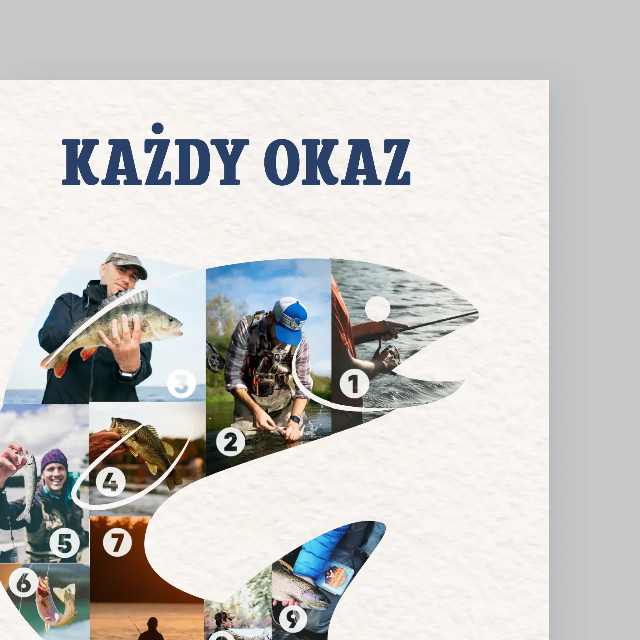 Kształt Ze Zdjęć: Okaz Wędkarza - Wydruk Obramowany - Image 3