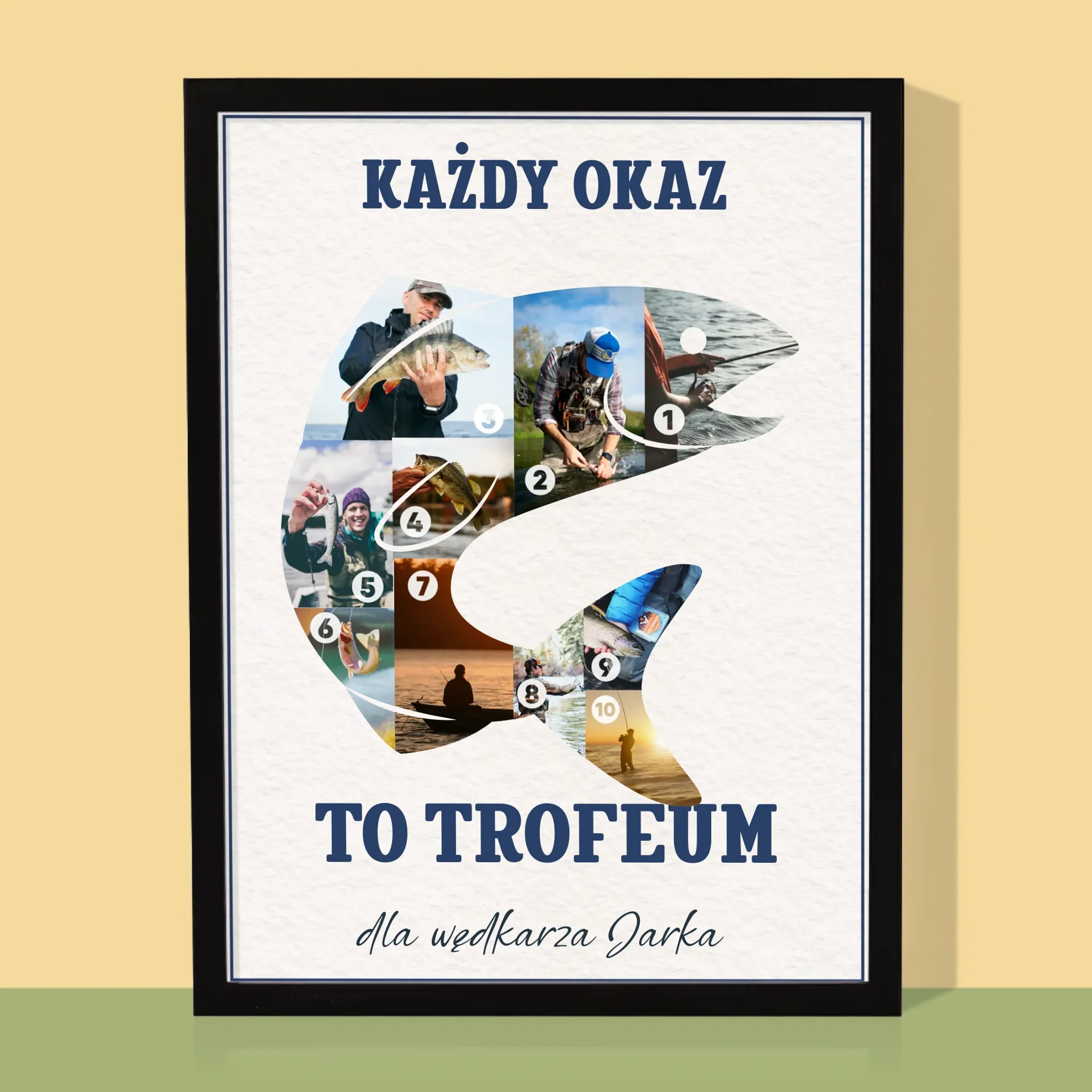 Kształt Ze Zdjęć: Okaz Wędkarza - Wydruk Obramowany - Image 5